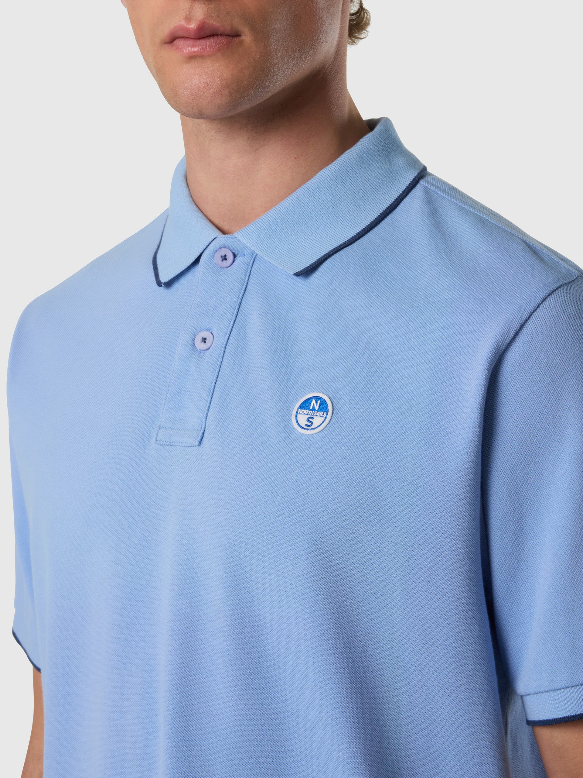 Polo shirt with contrast edges - Image 27