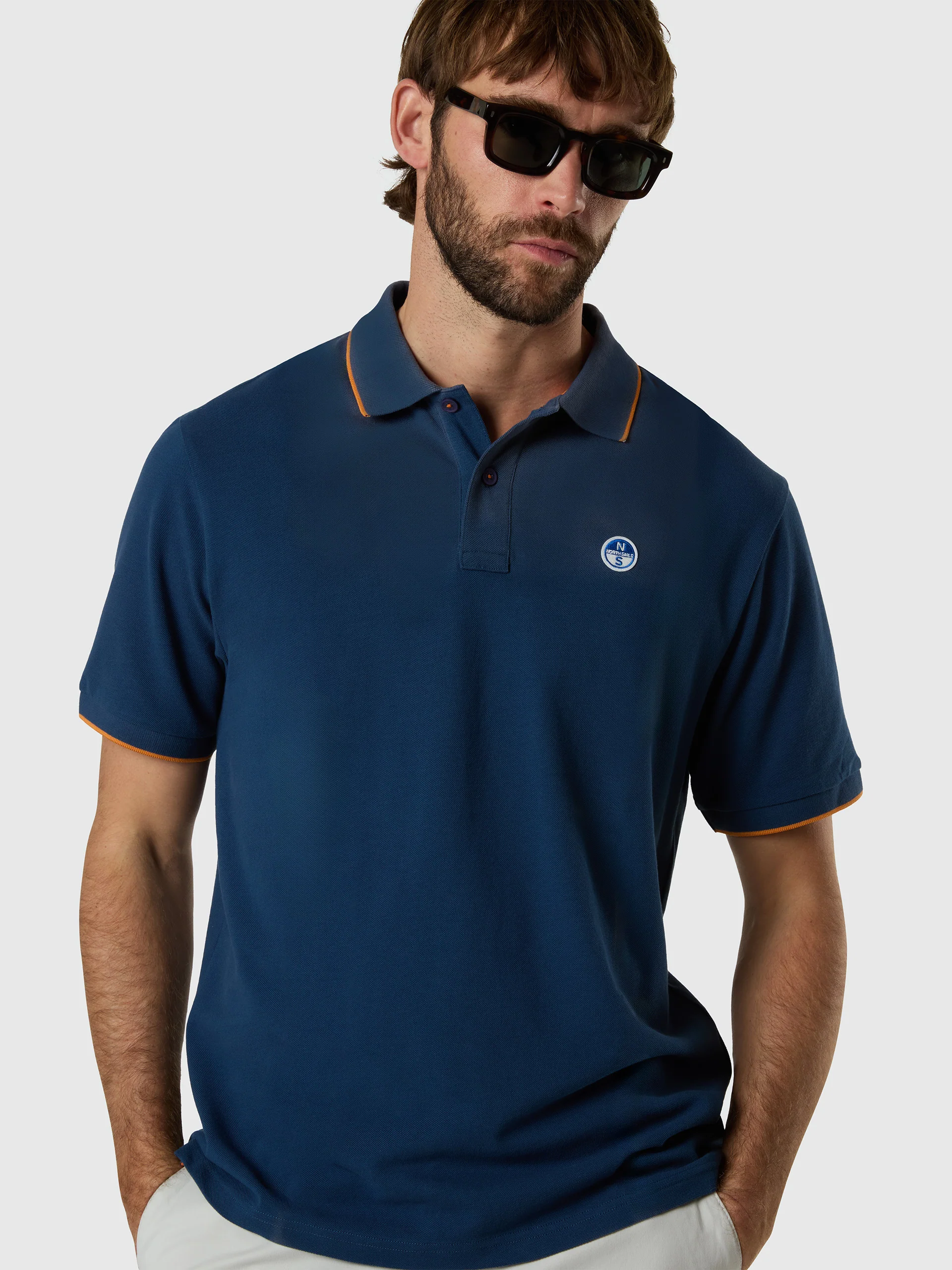 Polo shirt with contrast edges - Image 30