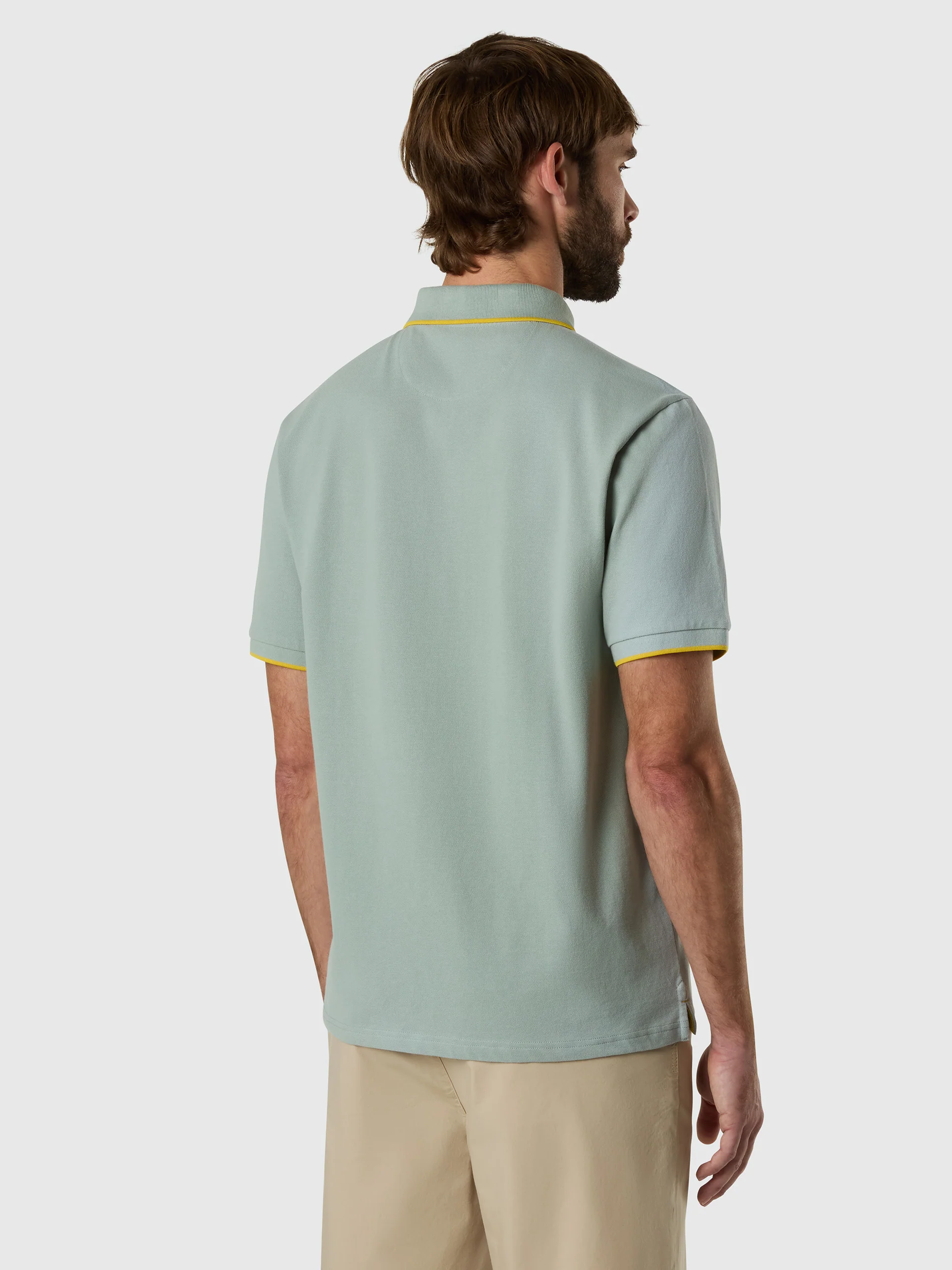 Polo shirt with contrast edges - Image 4