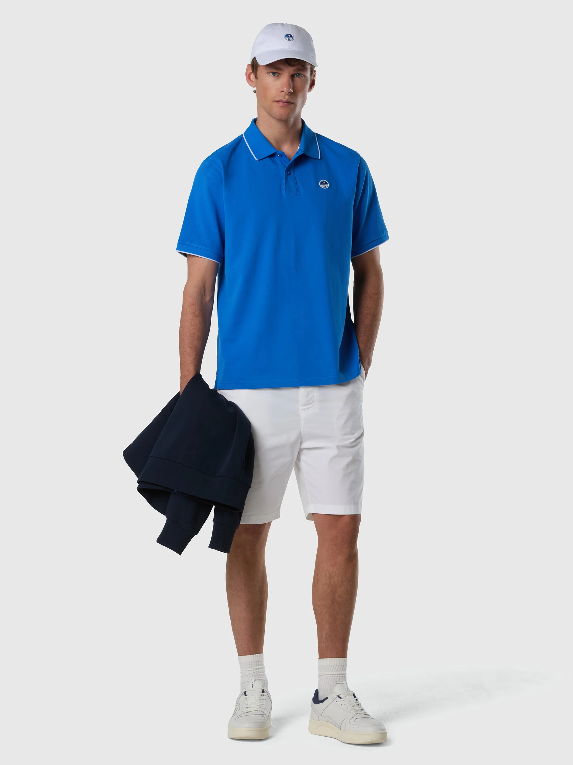 Polo shirt with contrast edges - Image 40