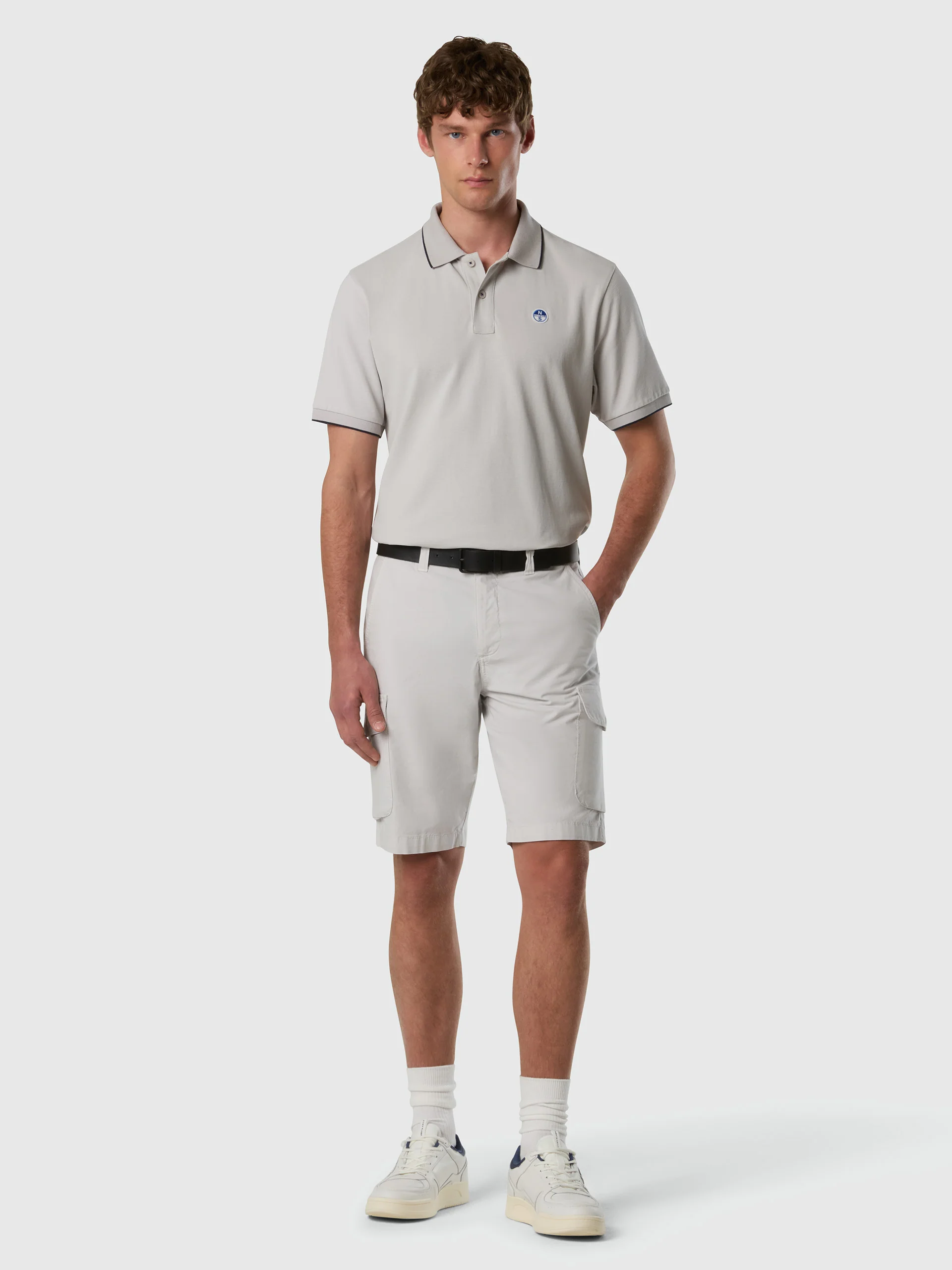 Polo shirt with contrast edges - Image 47