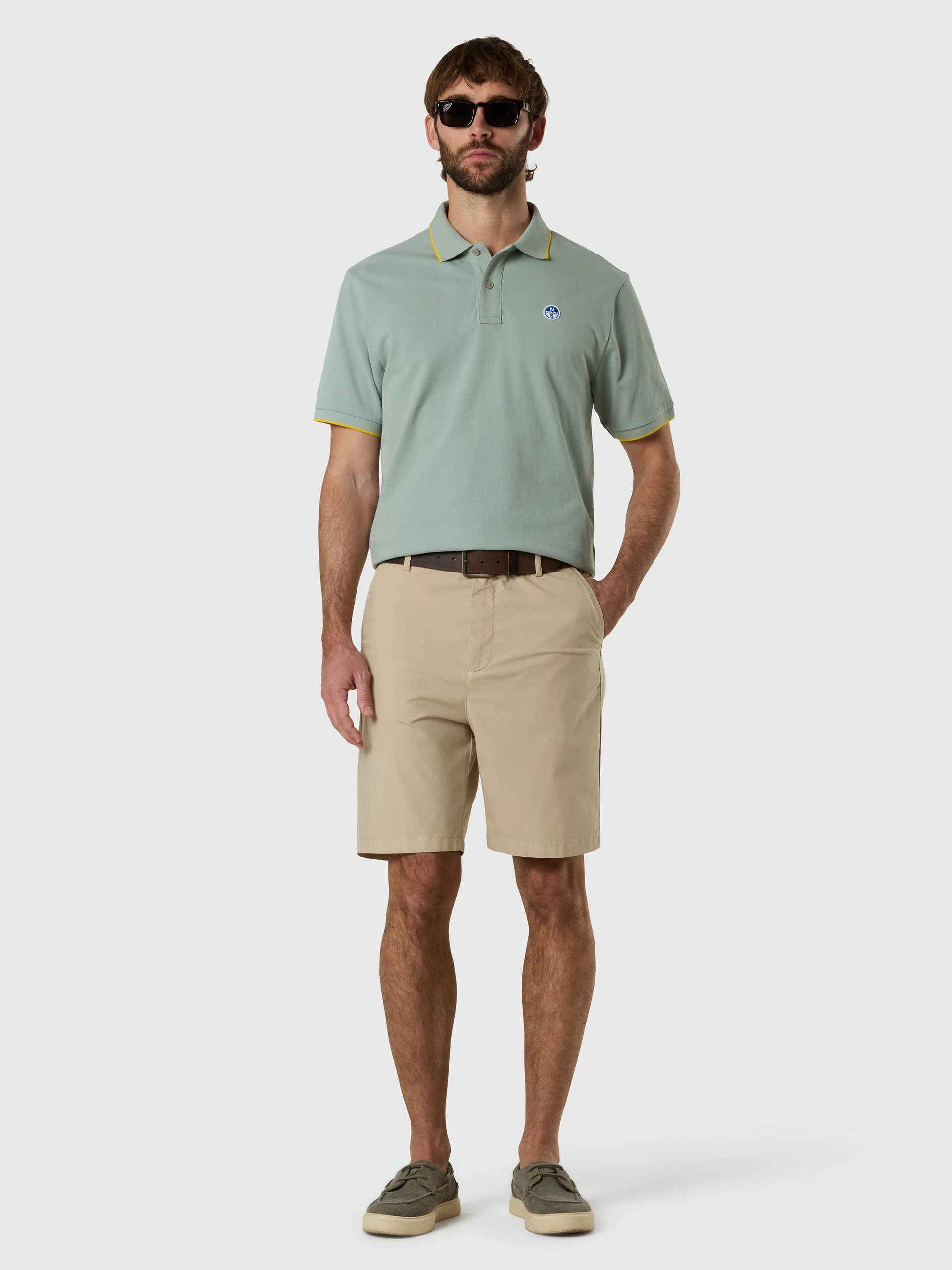 Polo shirt with contrast edges - Image 5
