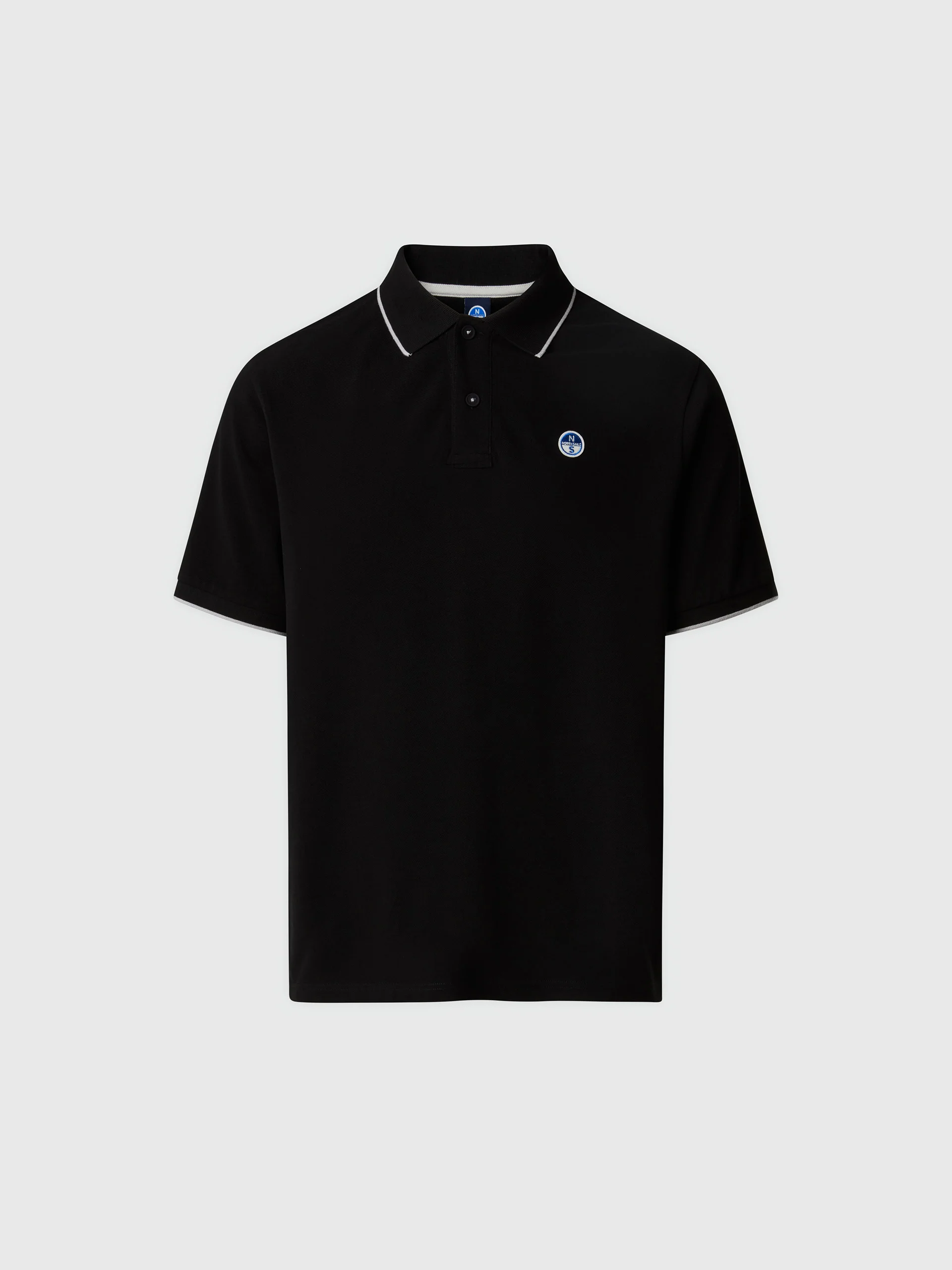 Polo shirt with contrast edges - Image 52