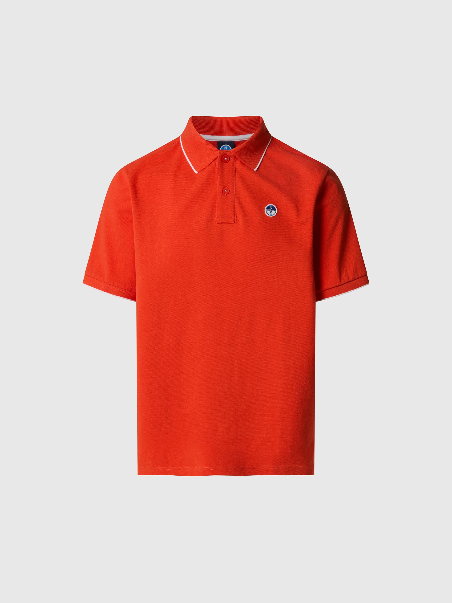 Polo shirt with contrast edges - Image 56