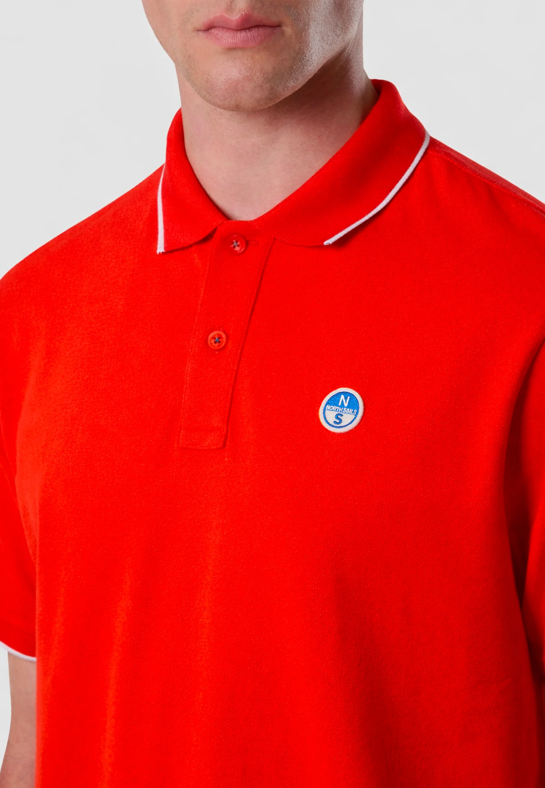 Polo shirt with contrast edges - Image 58