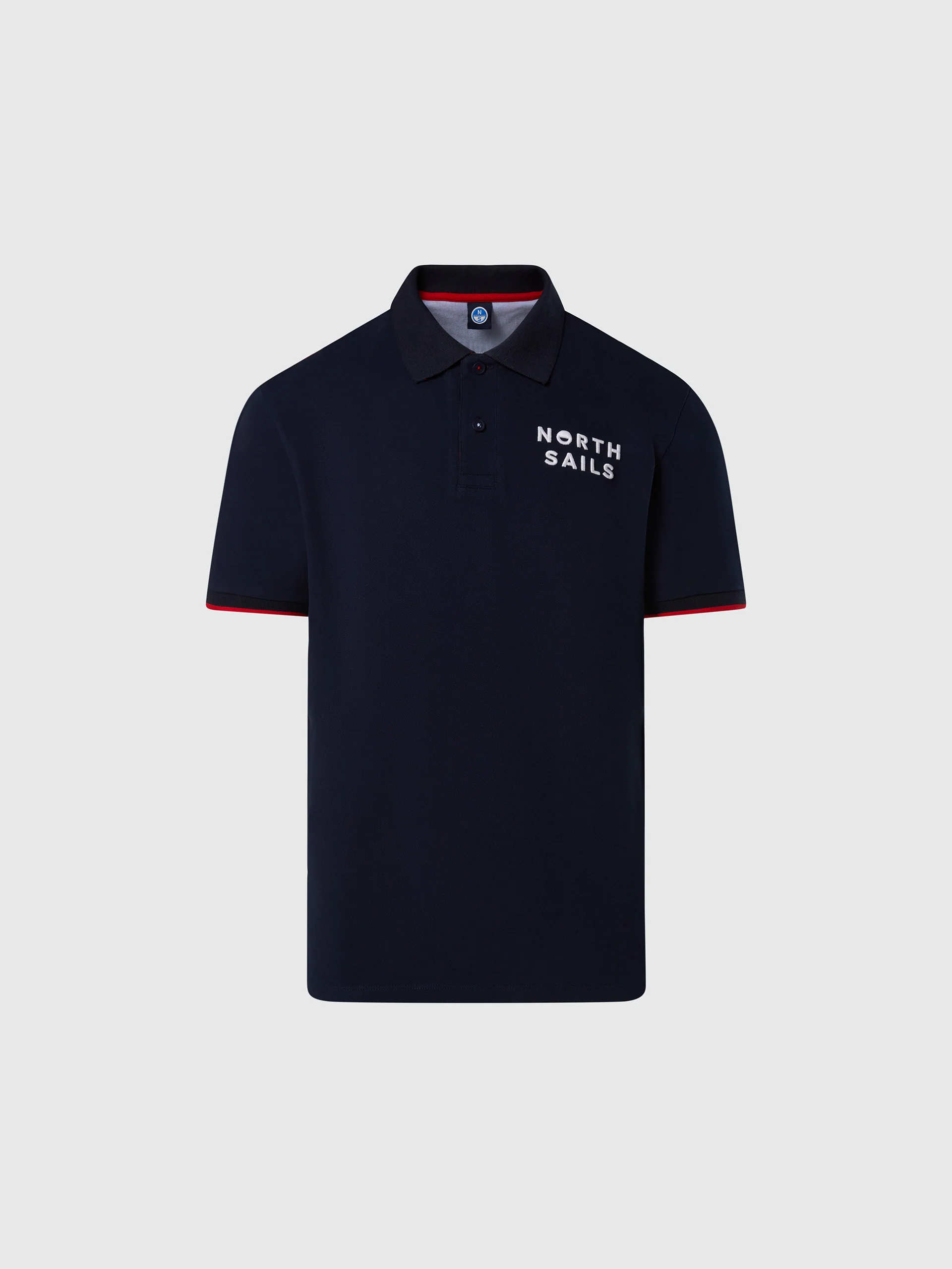 Polo shirt with striped collar - Image 24