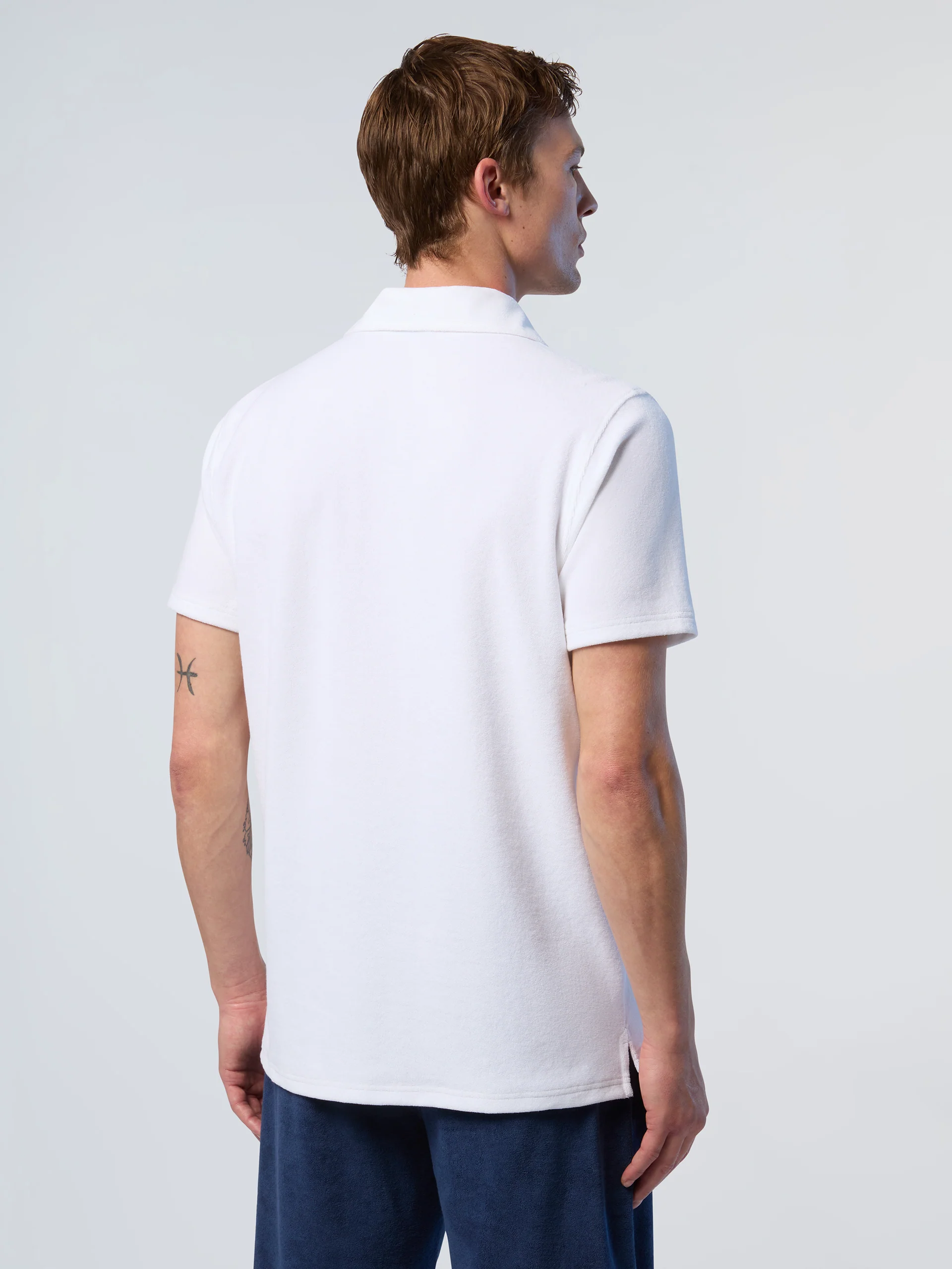 Terry toweling polo shirt - Image 4