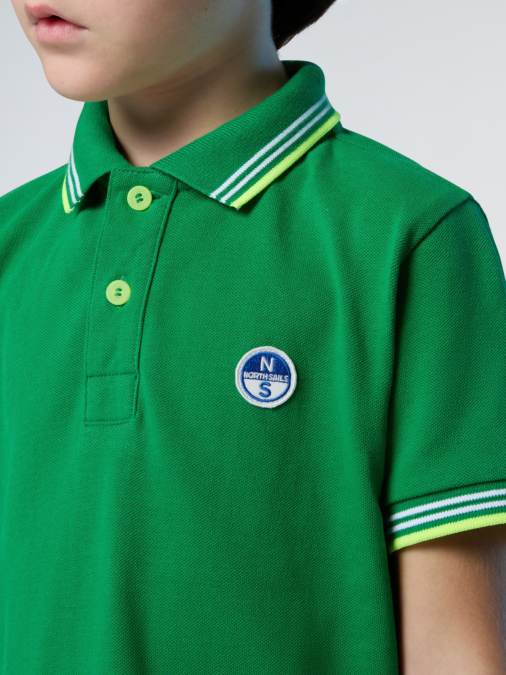 Polo shirt with striped trims - Image 14