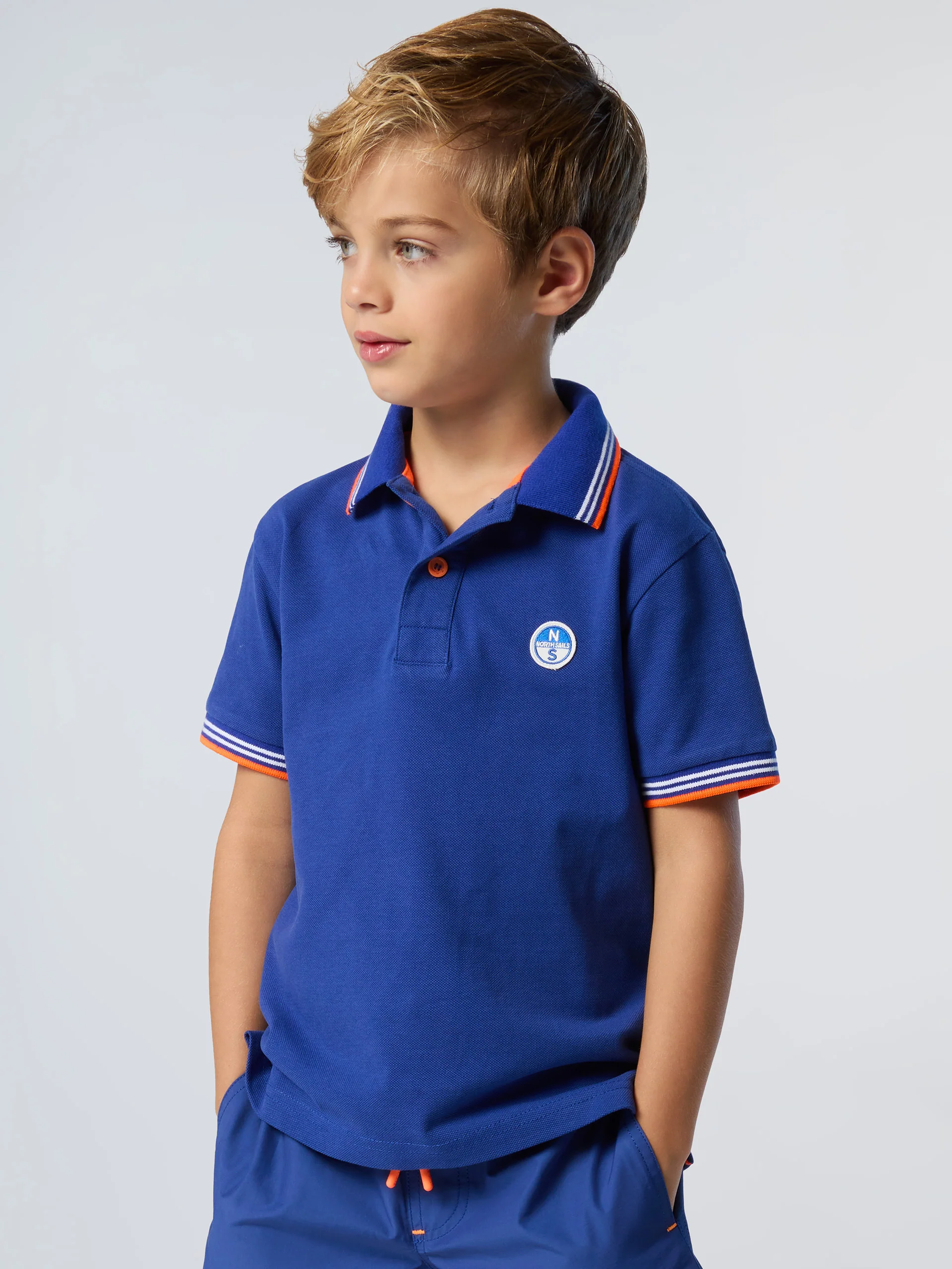 Polo shirt with striped trims - Image 19