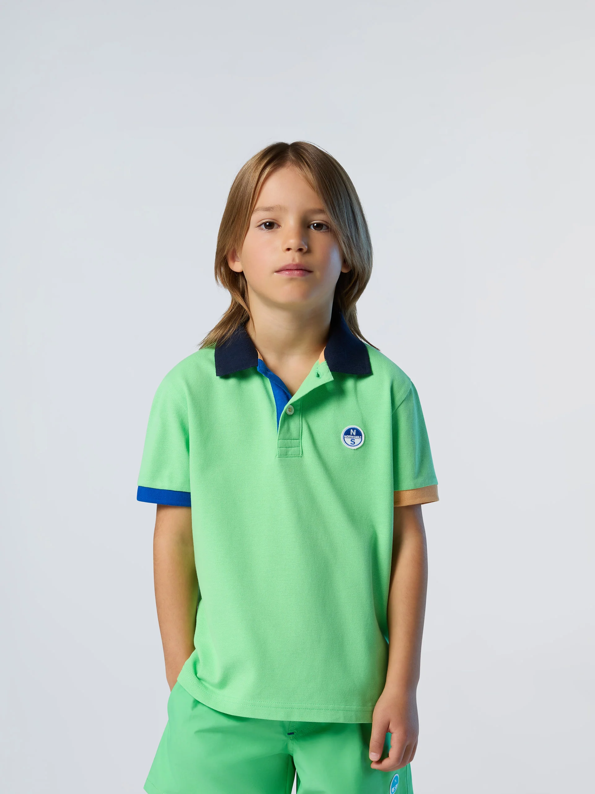 Polo shirt with colorful trims - Image 14