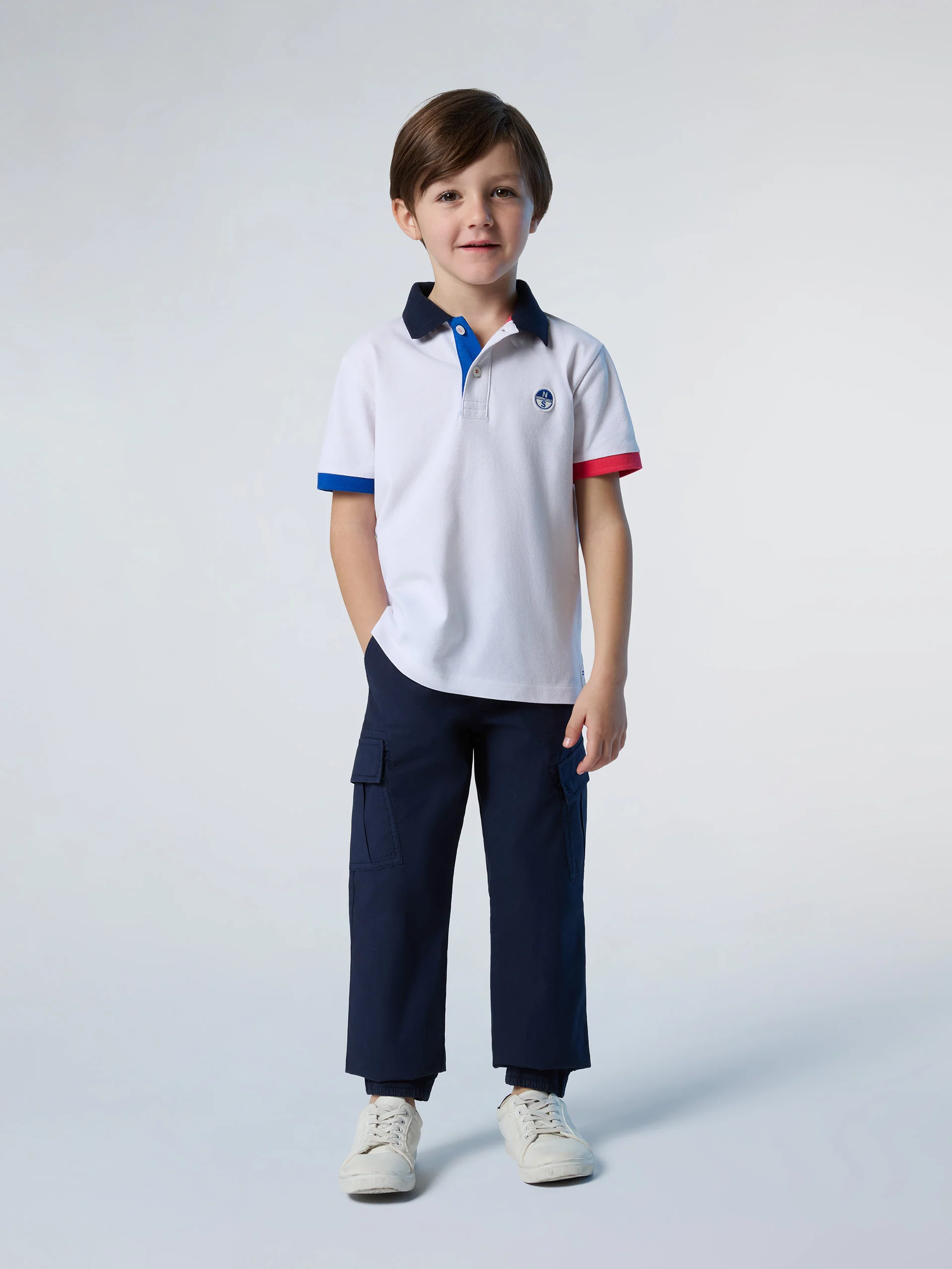 Polo shirt with colorful trims - Image 5
