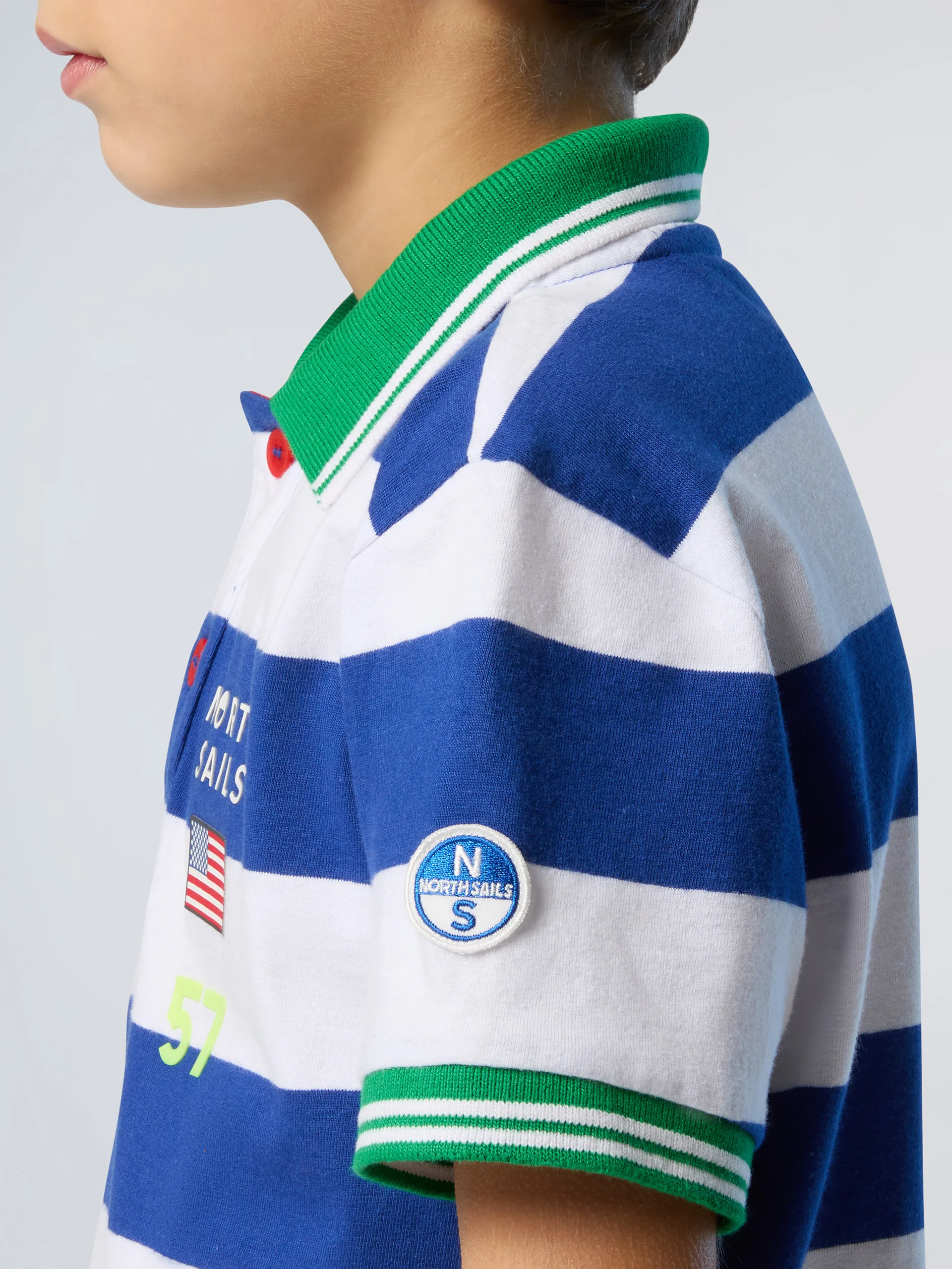 Striped jersey polo shirt - Image 7