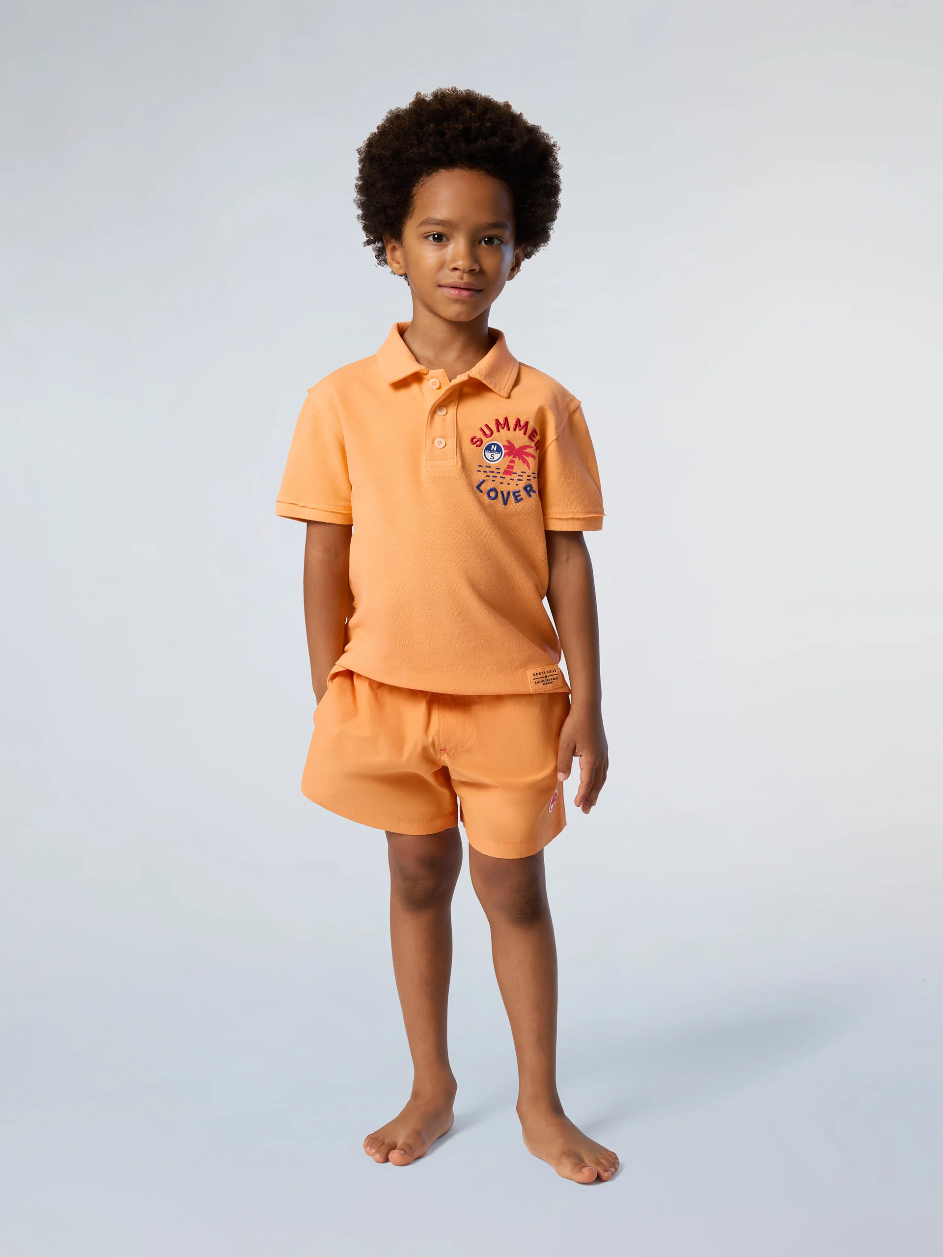Polo shirt with palm tree print - Image 12