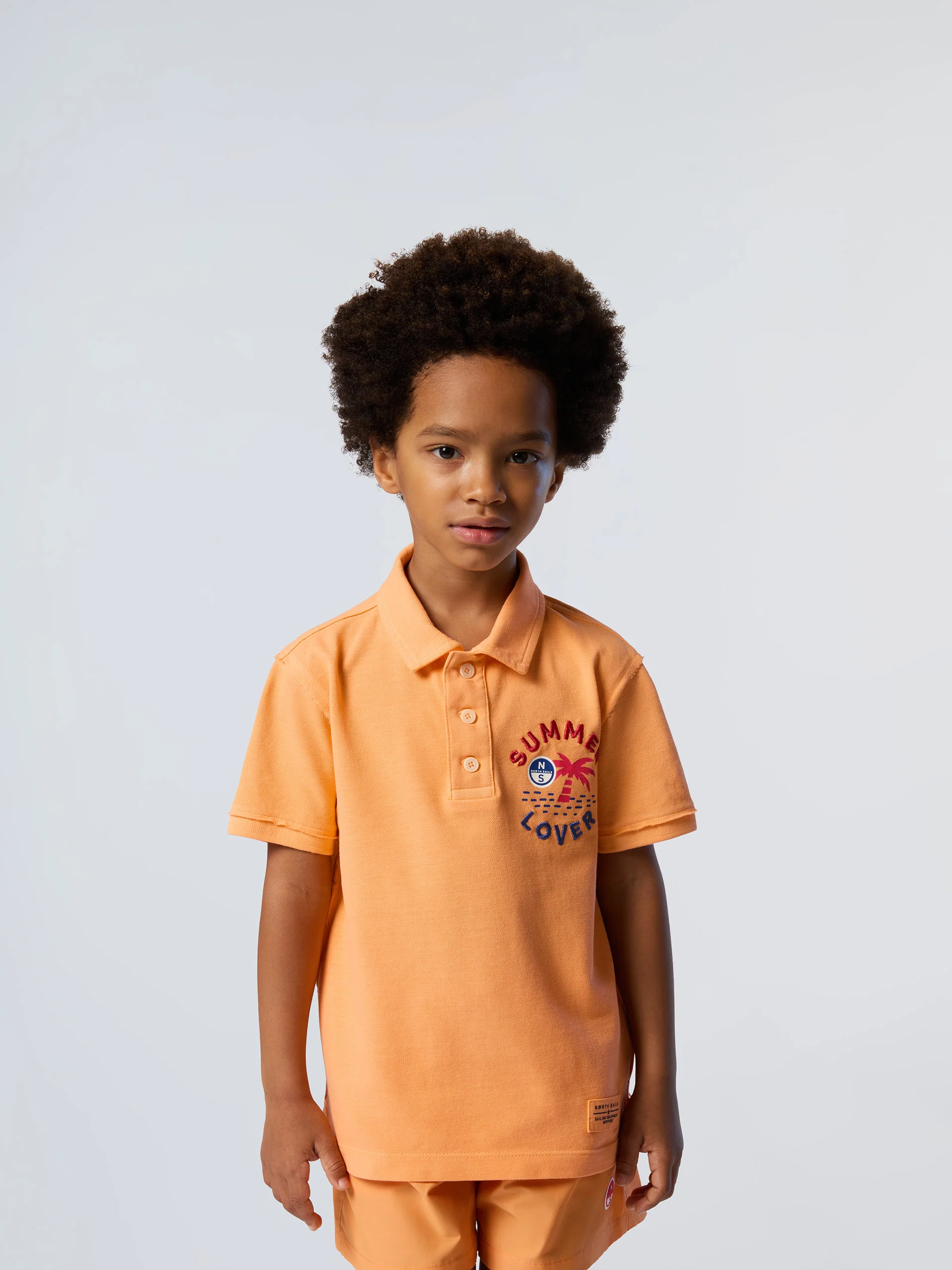 Polo shirt with palm tree print - Image 8