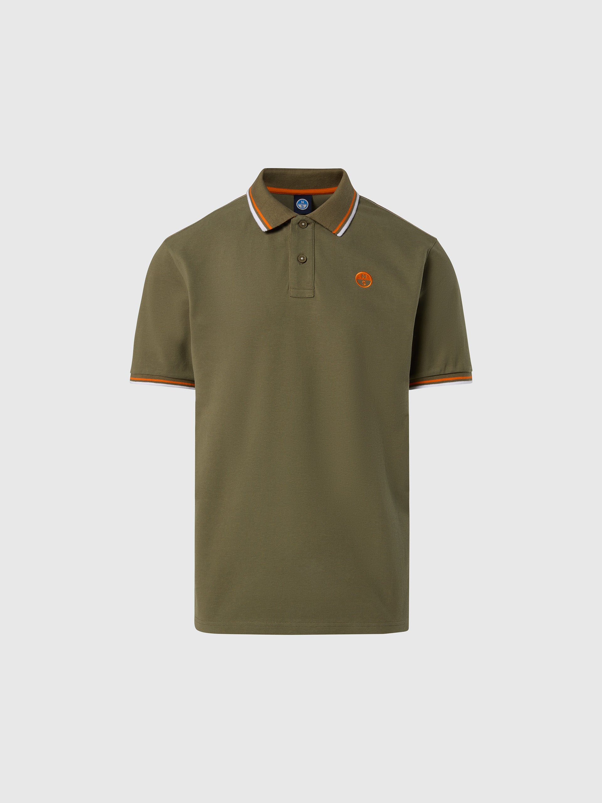Polo shirt with striped trims - Image 10