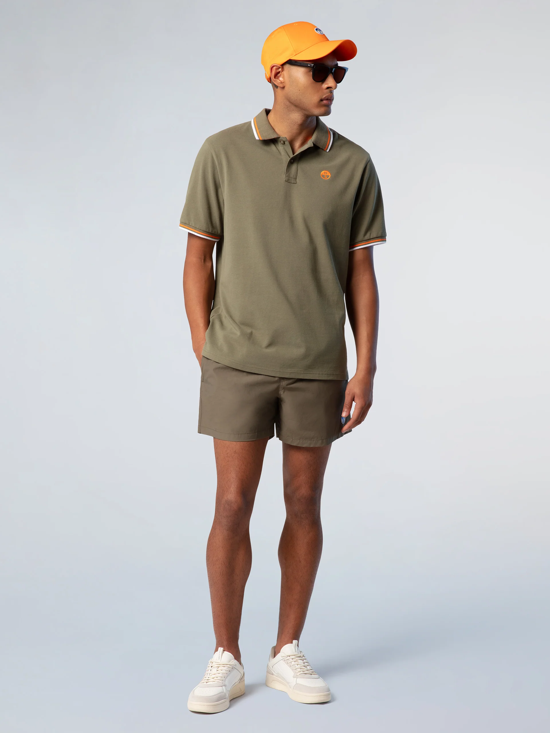 Polo shirt with striped trims - Image 12