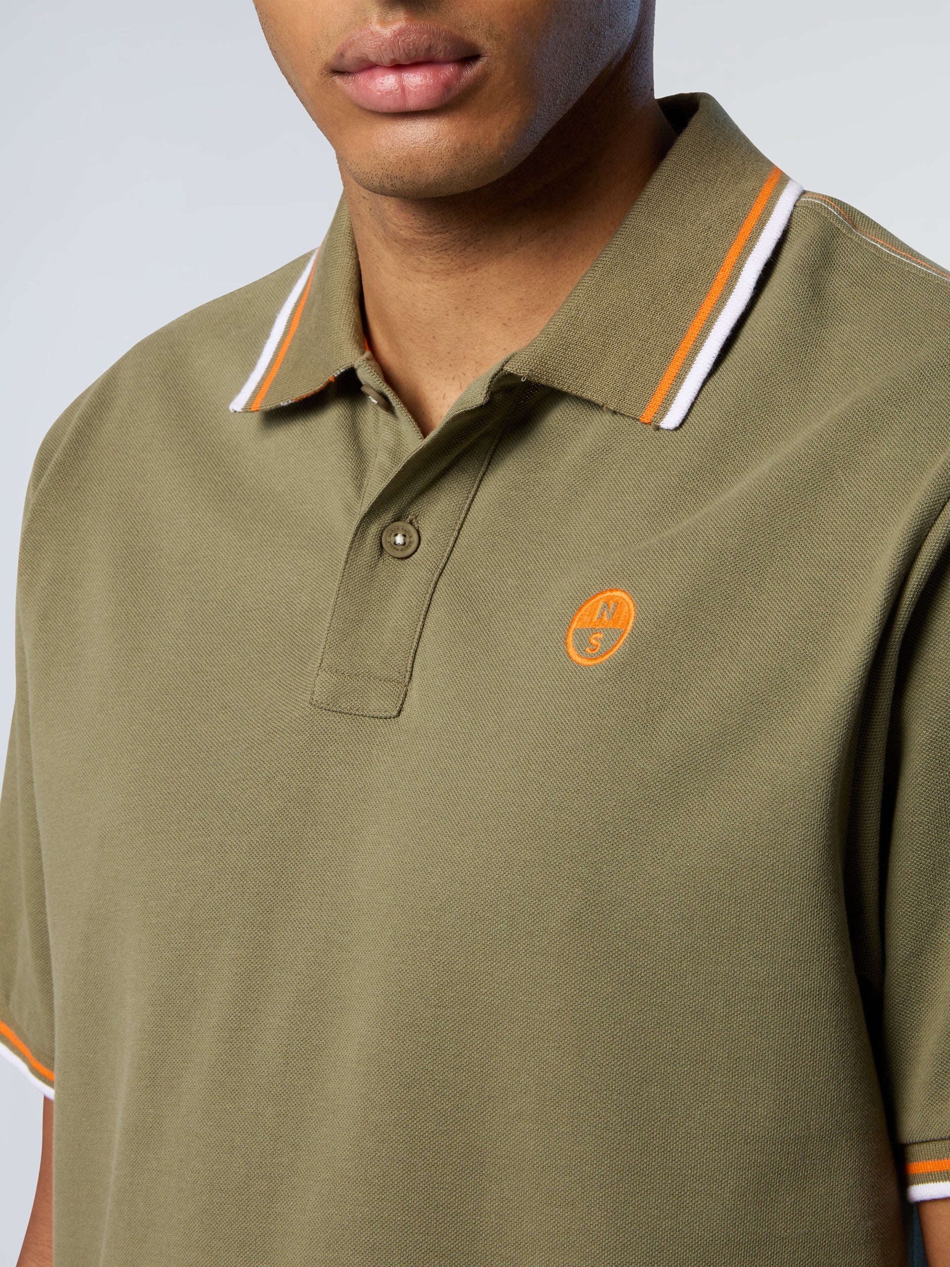 Polo shirt with striped trims - Image 13