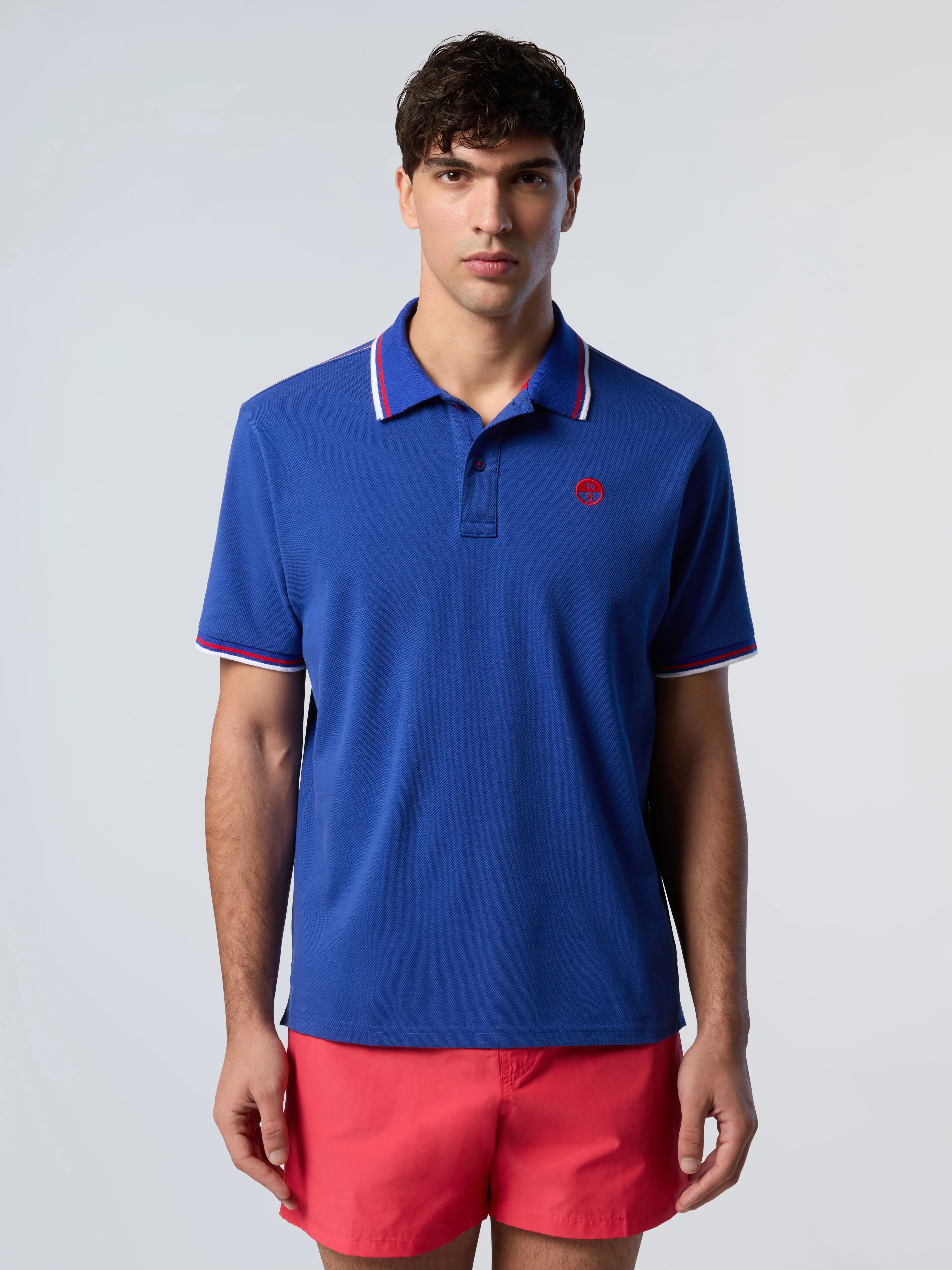 Polo shirt with striped trims - Image 15
