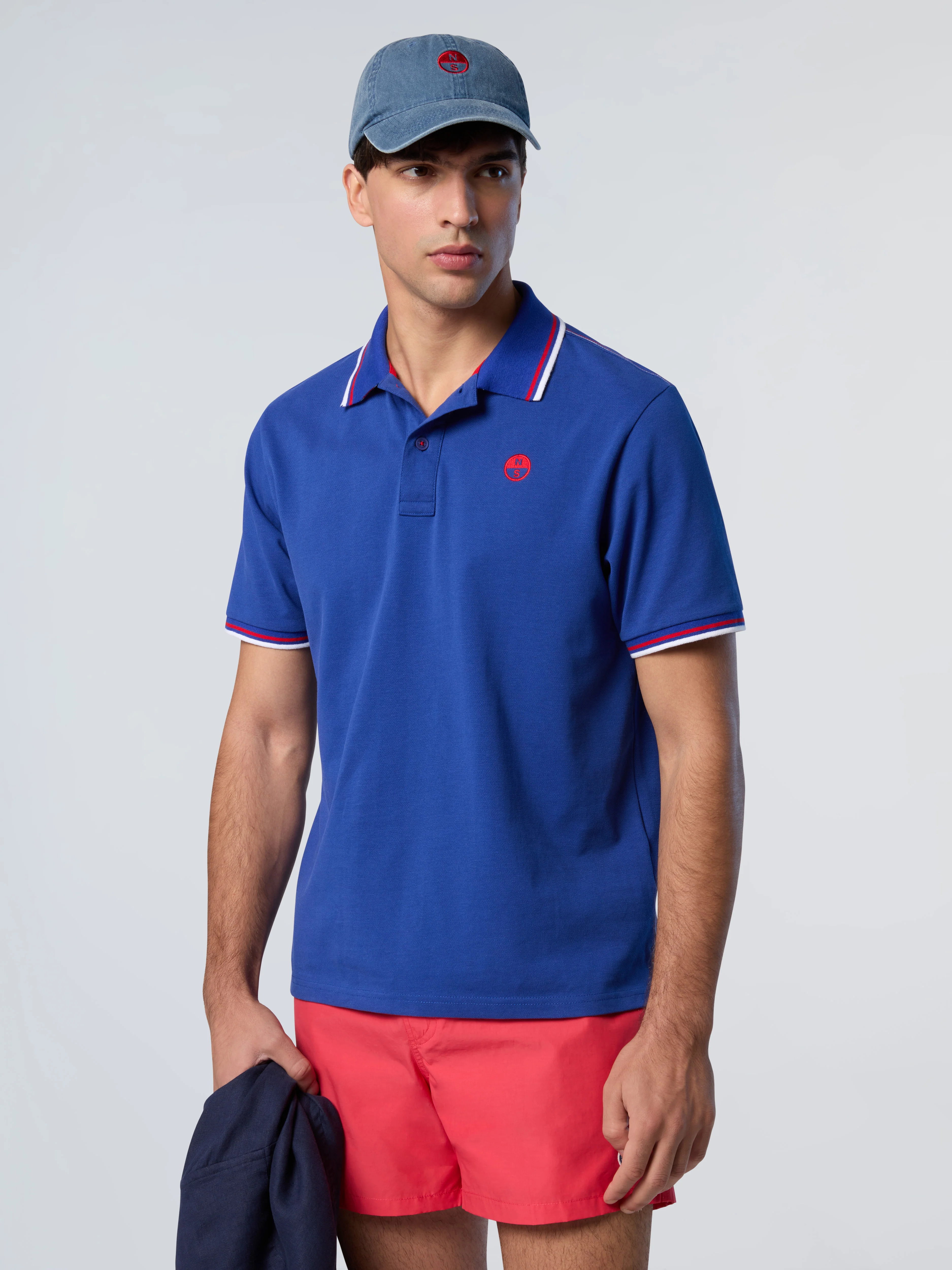 Polo shirt with striped trims - Image 18