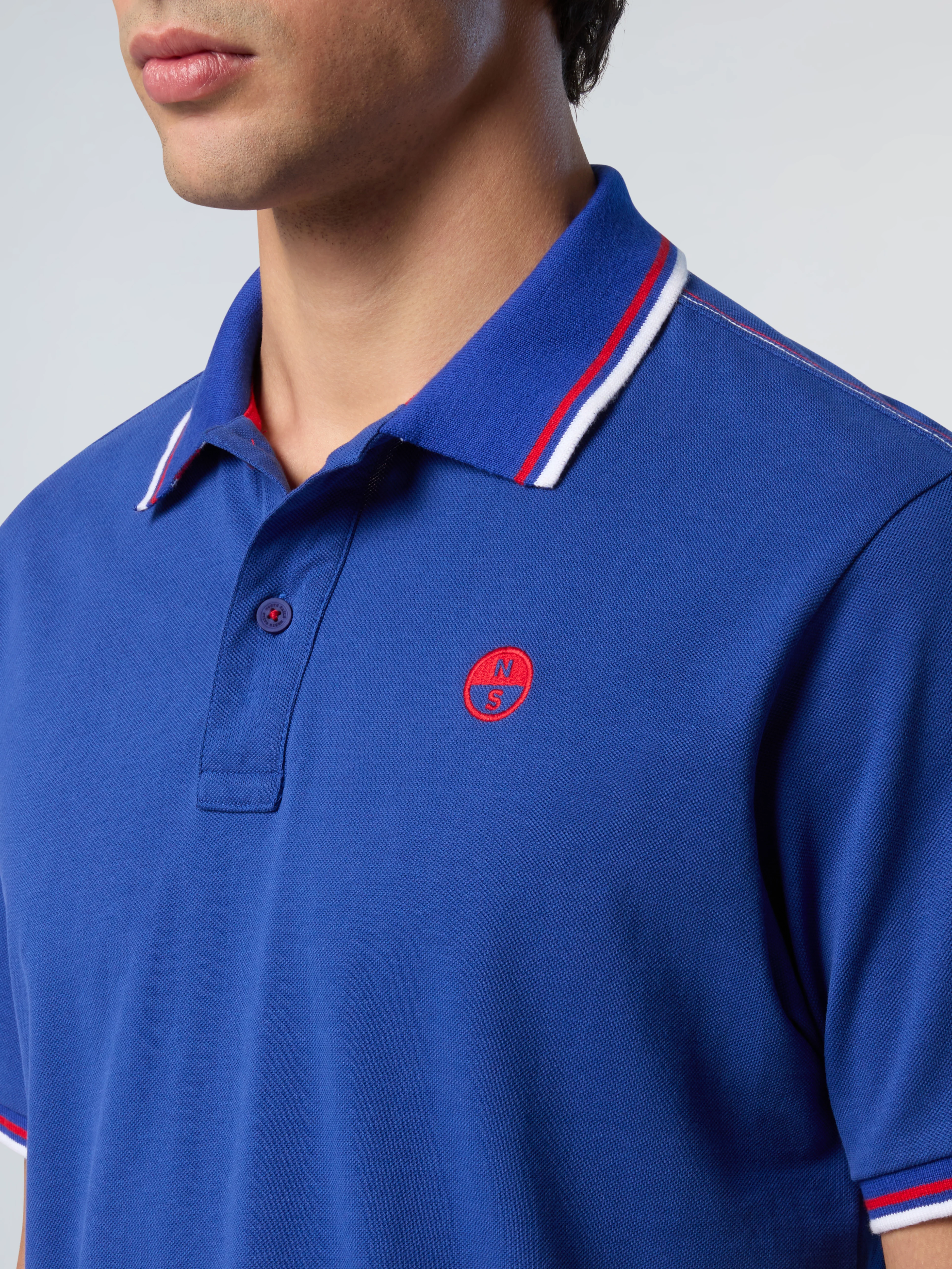 Polo shirt with striped trims - Image 20