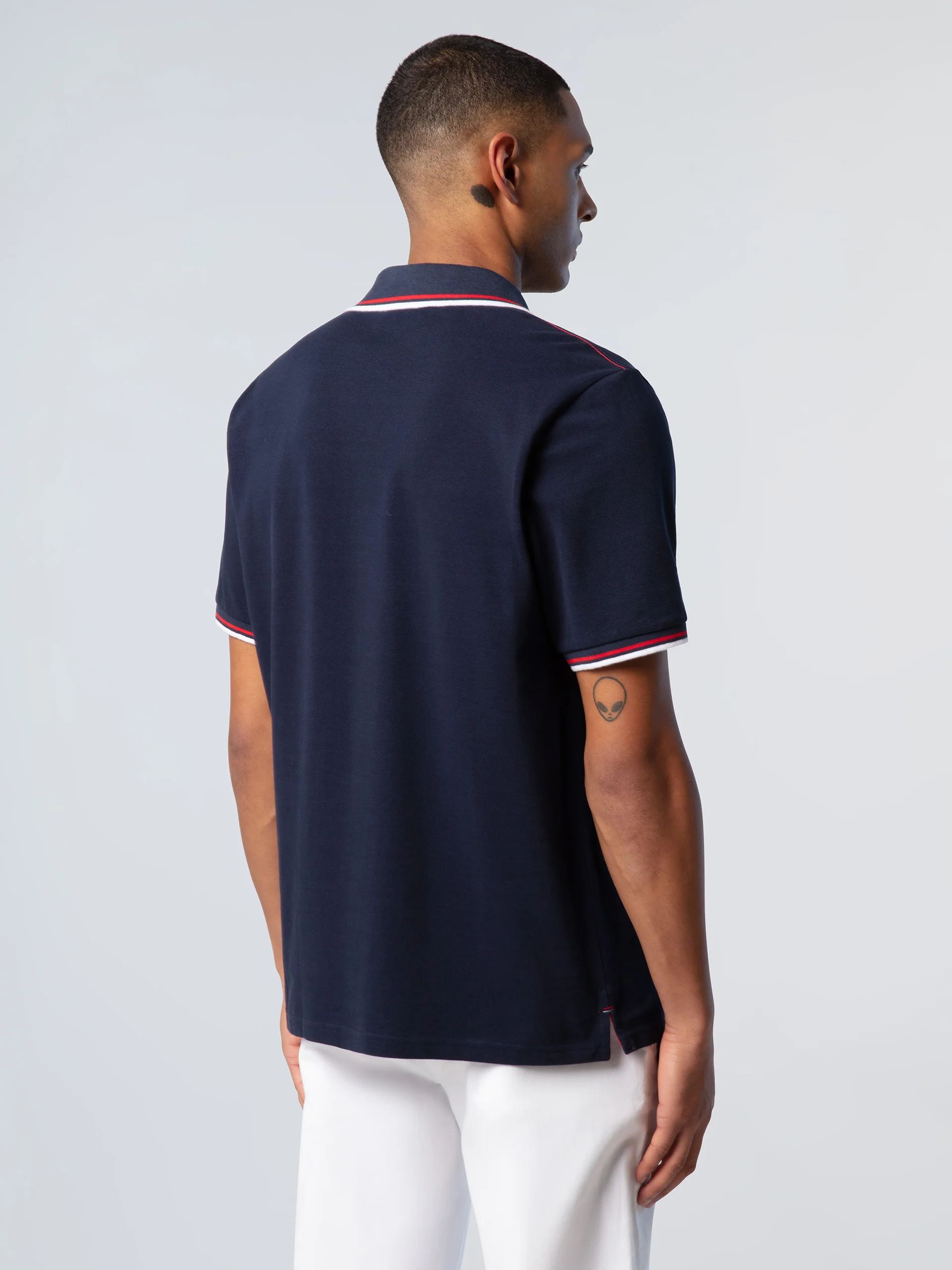 Polo shirt with striped trims - Image 25
