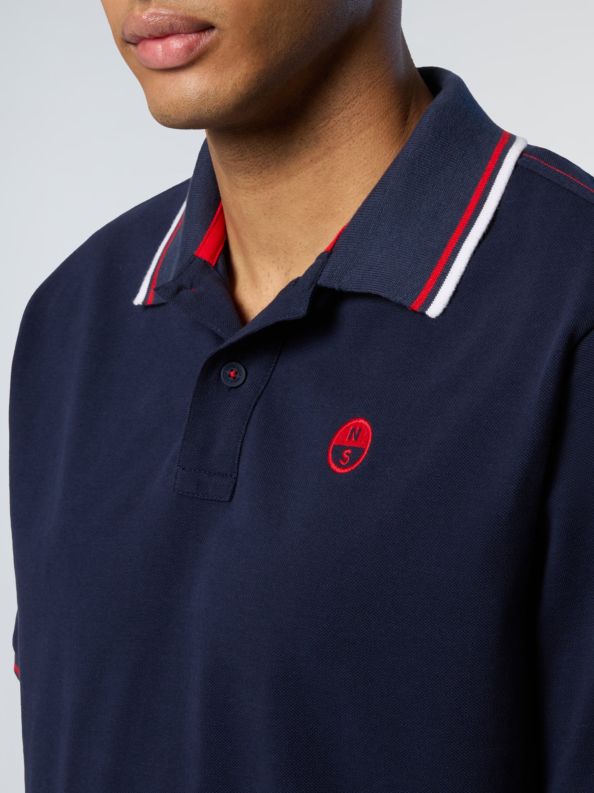 Polo shirt with striped trims - Image 27