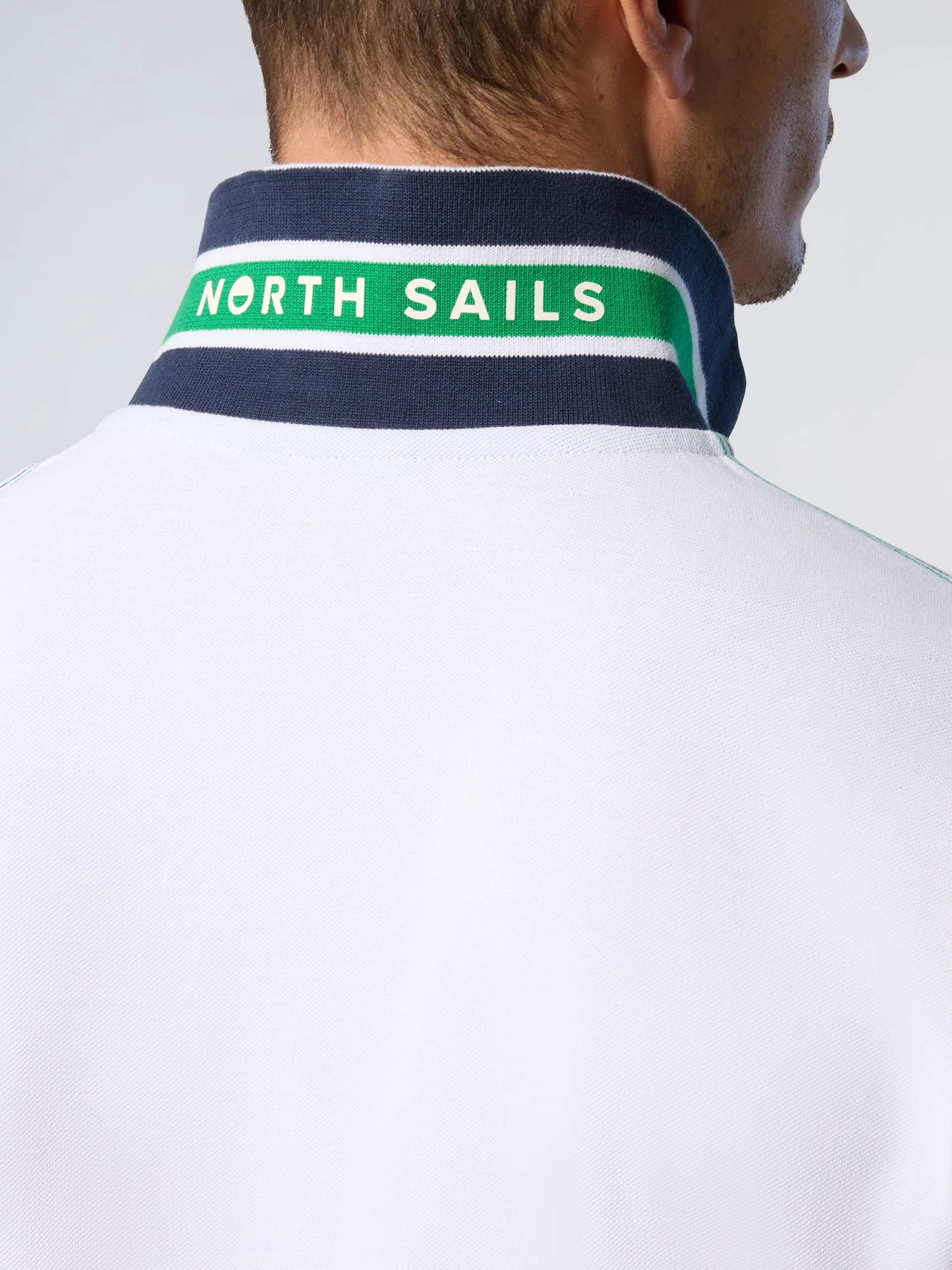 Polo shirt with striped trims - Image 7