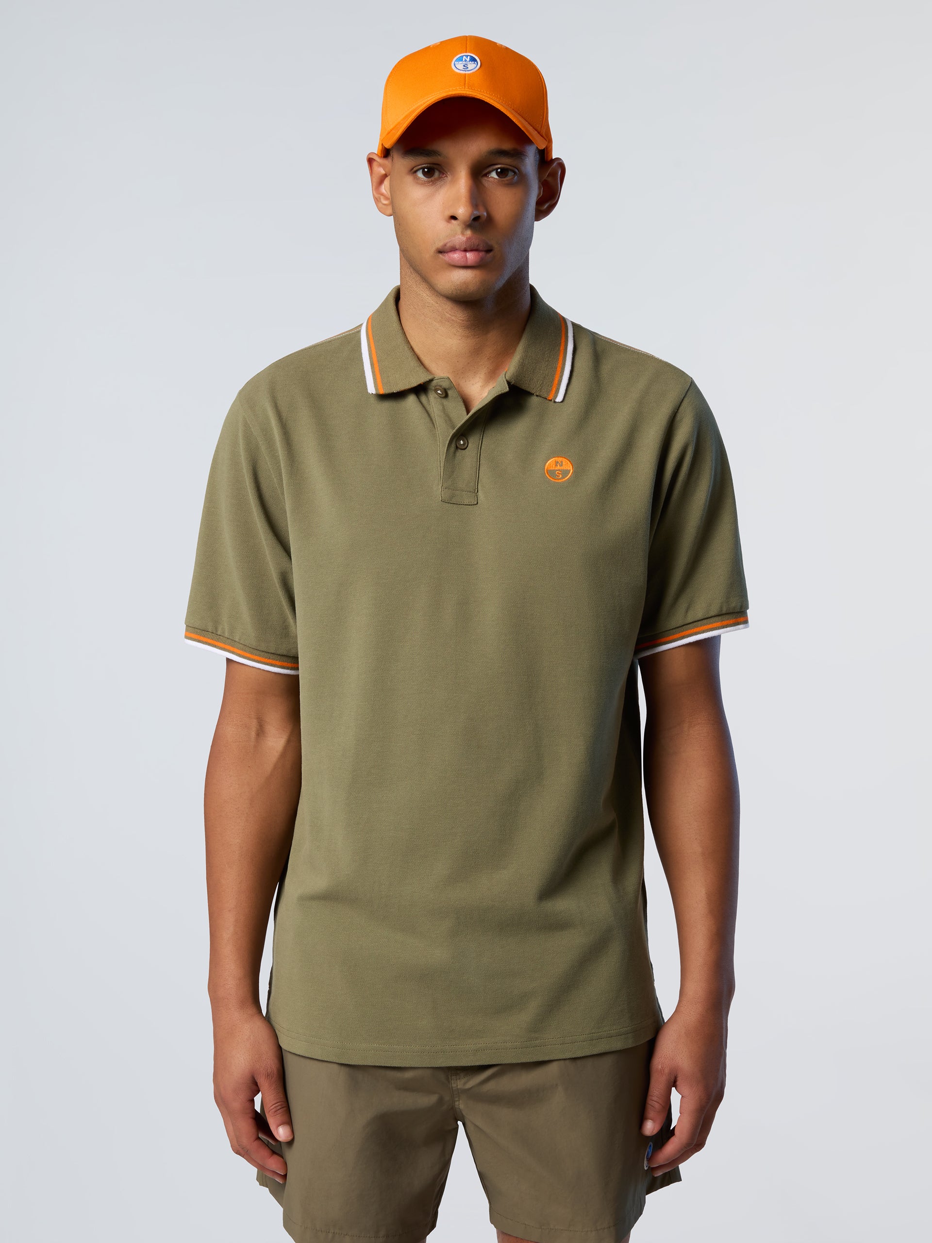 Polo shirt with striped trims - Image 8