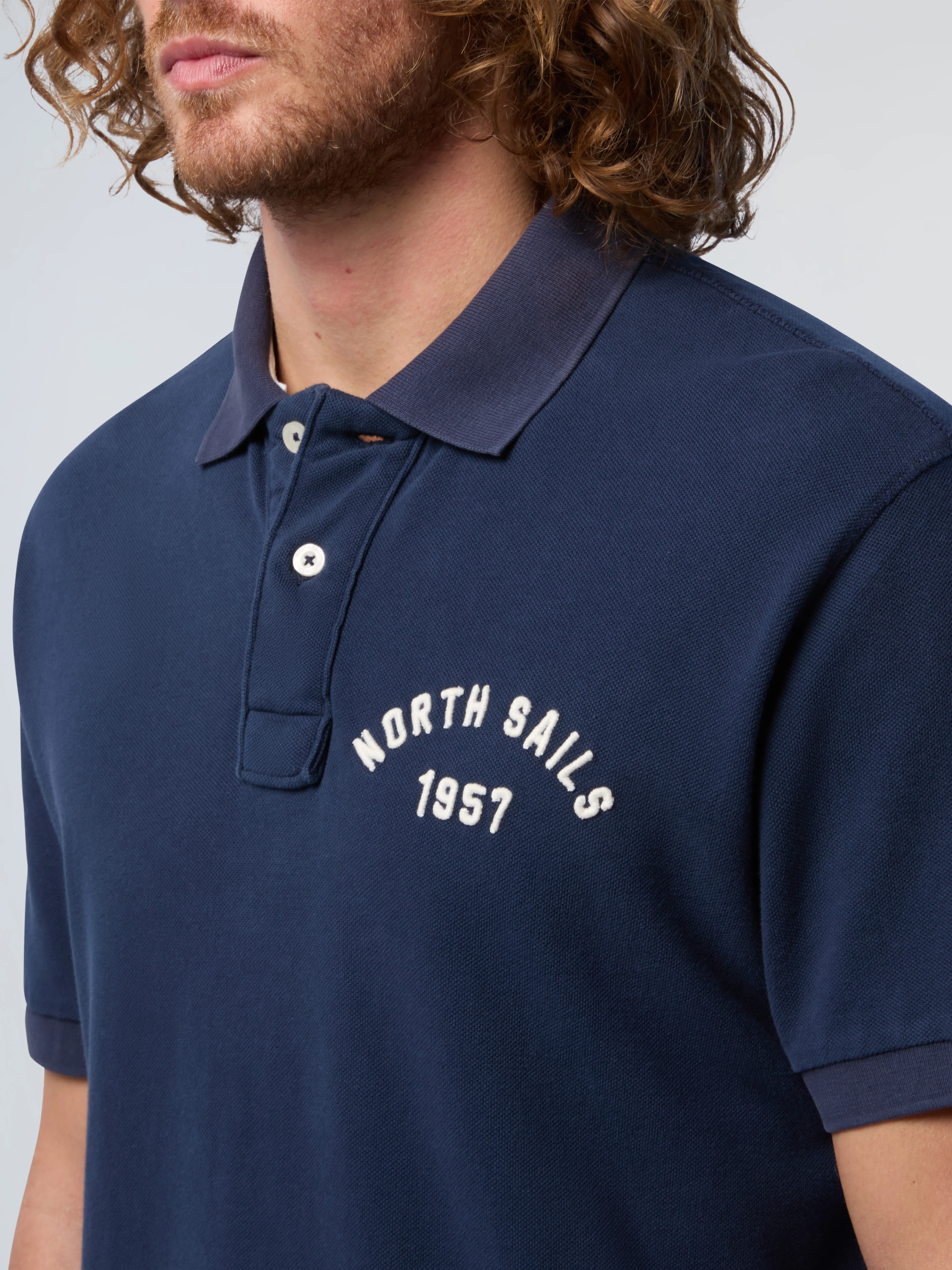 Polo shirt with vintage wash - Image 13