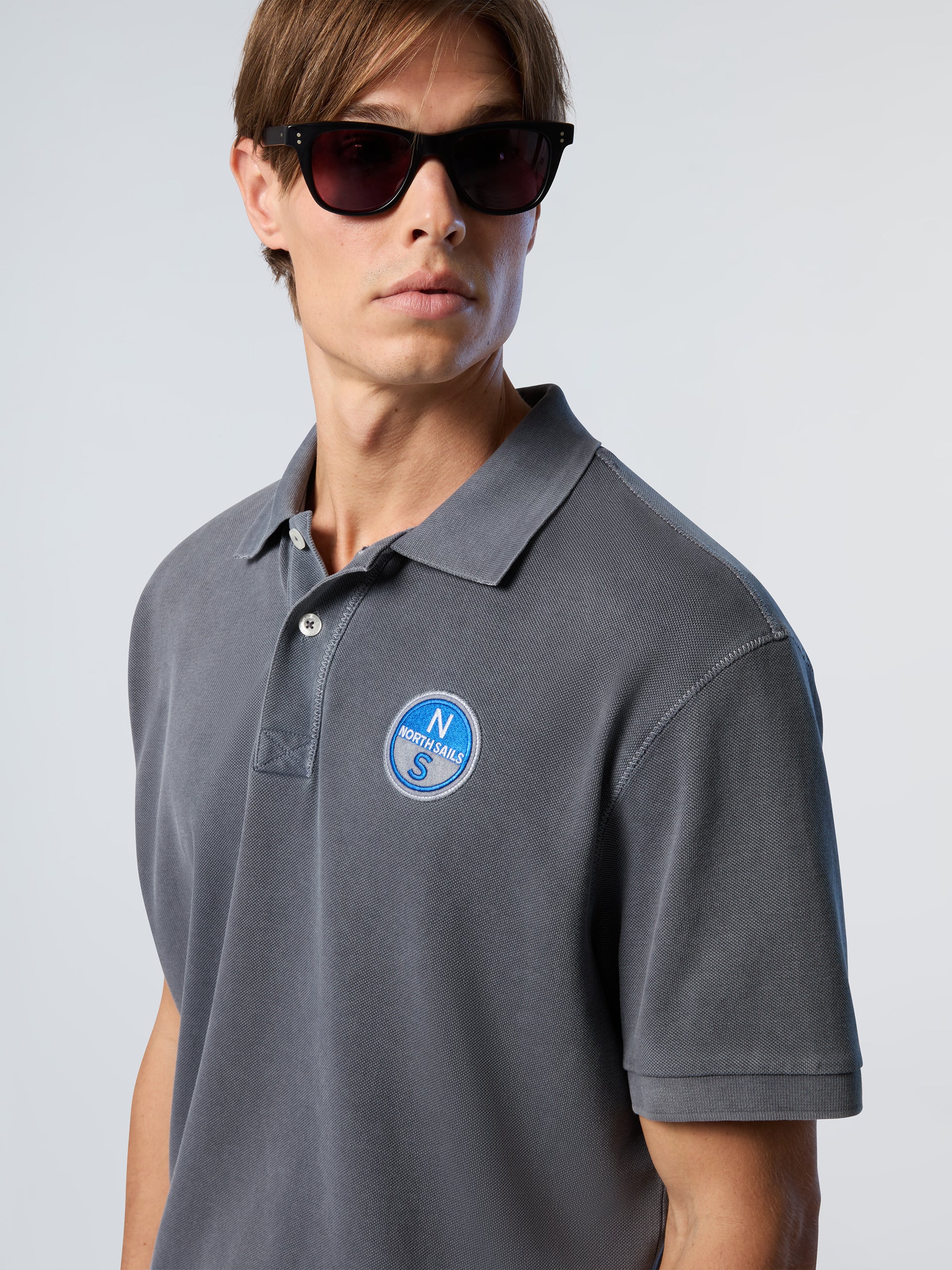 Polo shirt with pigment-dyed finish - Image 36