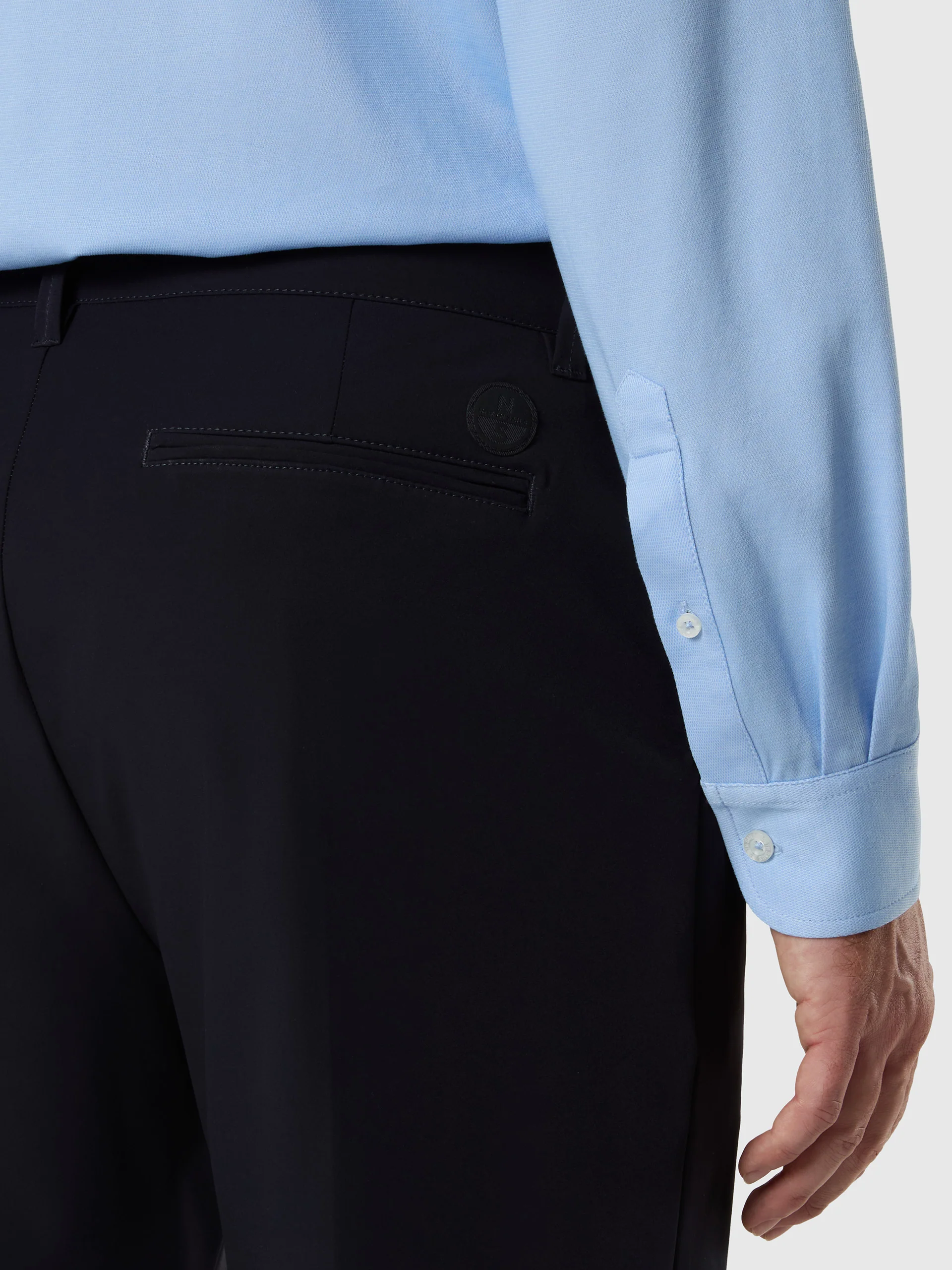 Comfort nylon pleated chinos - Image 4