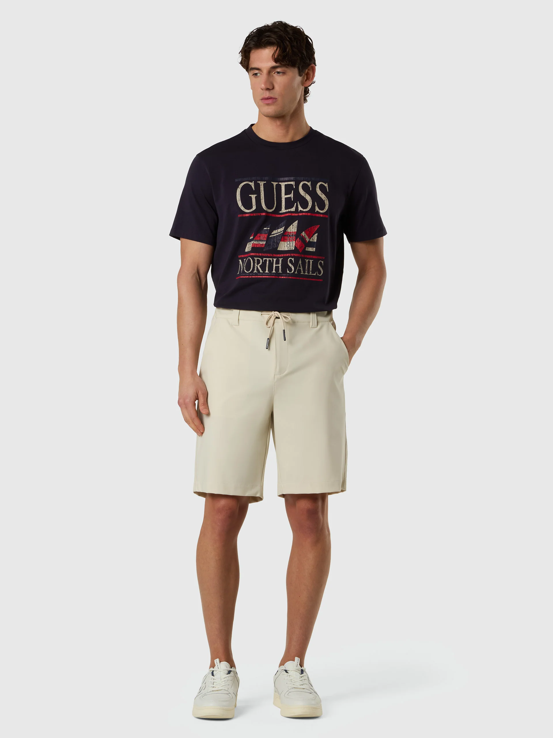 GUESS X NORTH SAILS DRAWSTRING SHORTS - Image 5