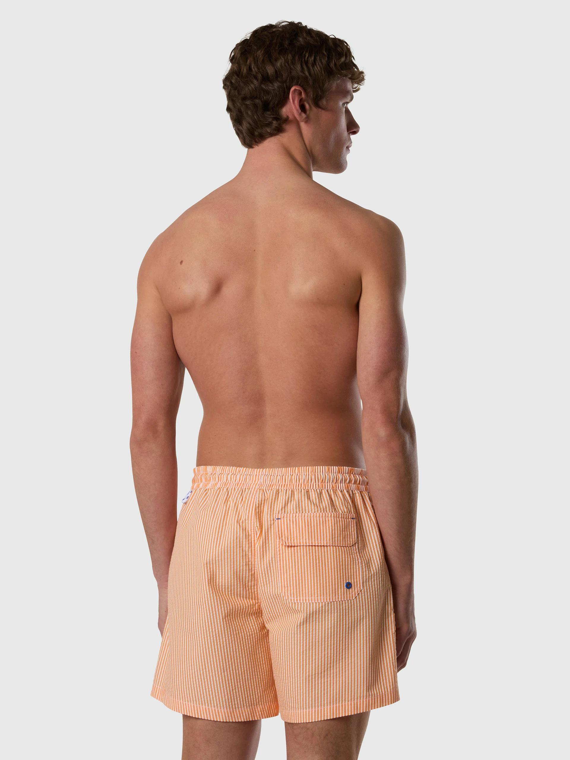 Striped seersucker swim shorts - Image 11