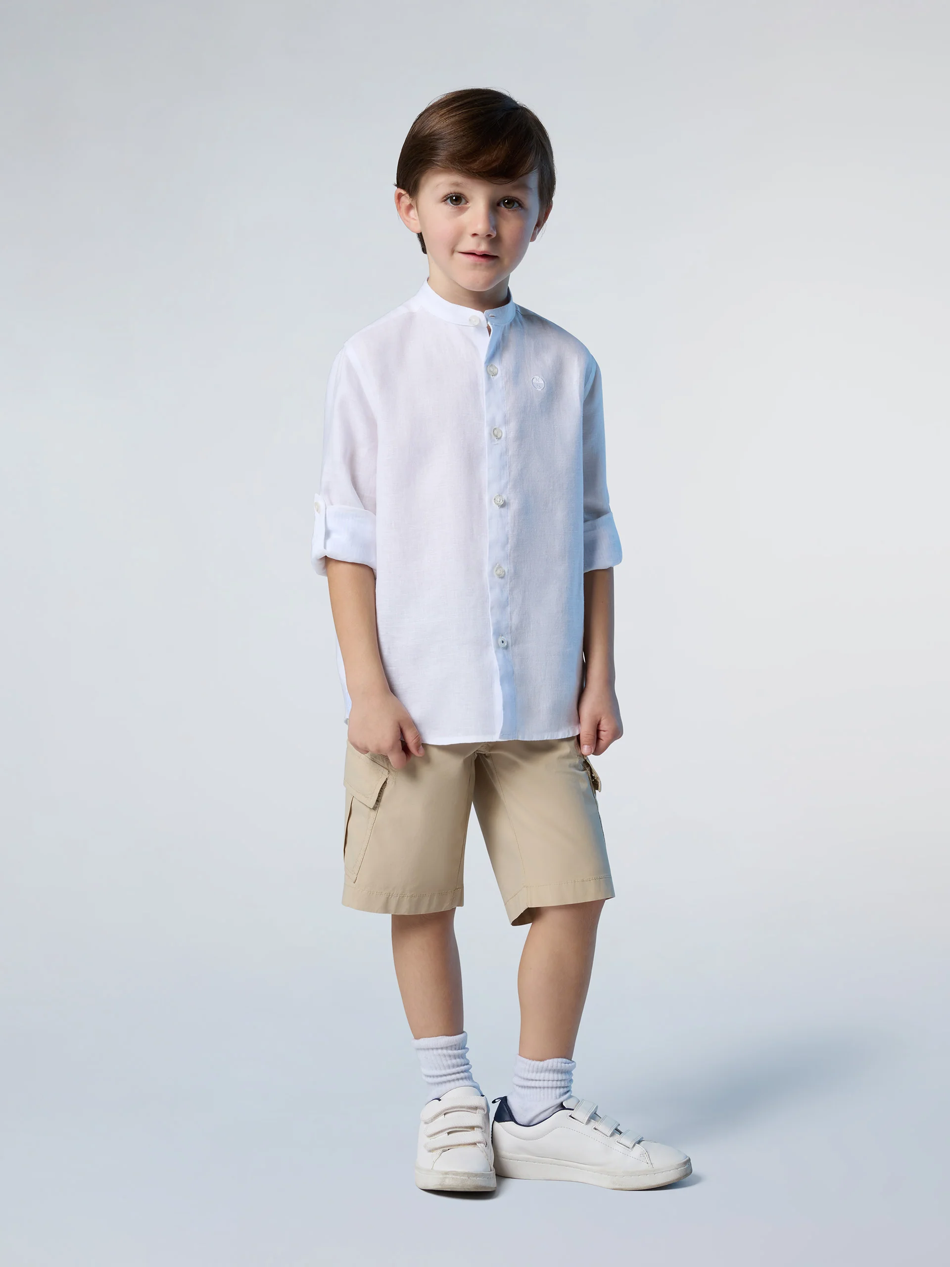 Mandarin collar shirt - Image 5