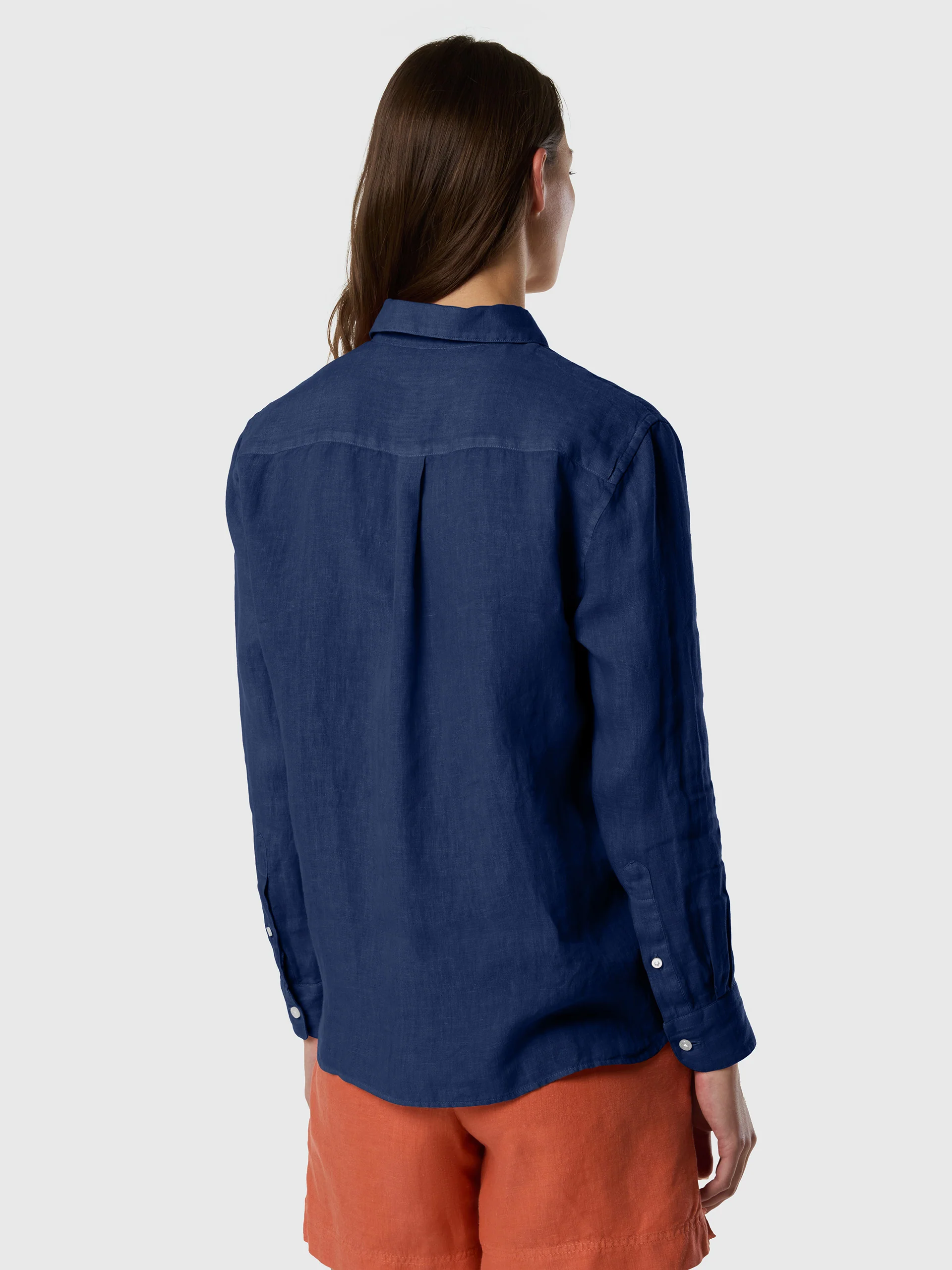 Linen shirt with embroidered logo - Image 22