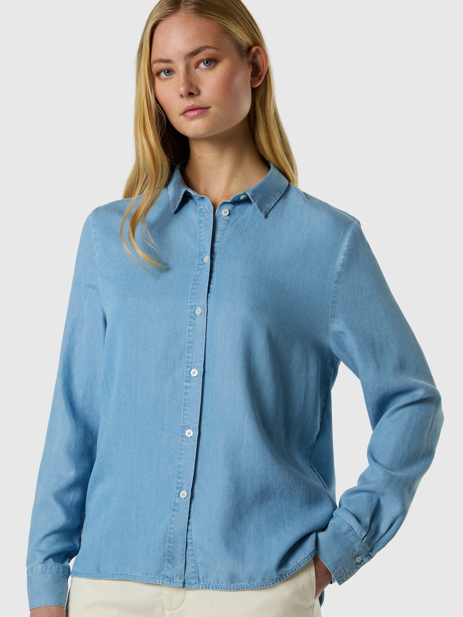 TENCEL™ shirt with embroidered logo - Image 2