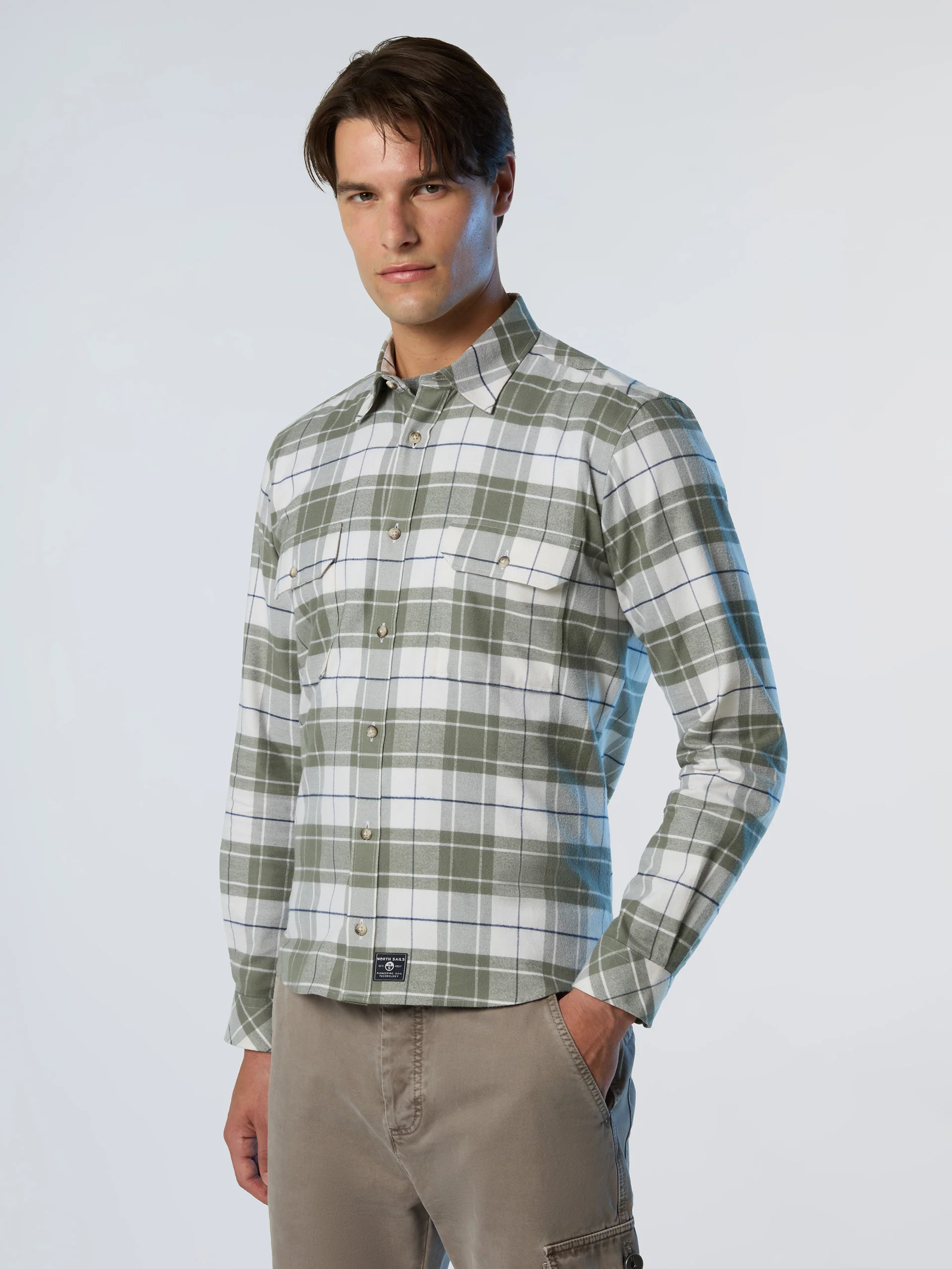 Checked flannel shirt