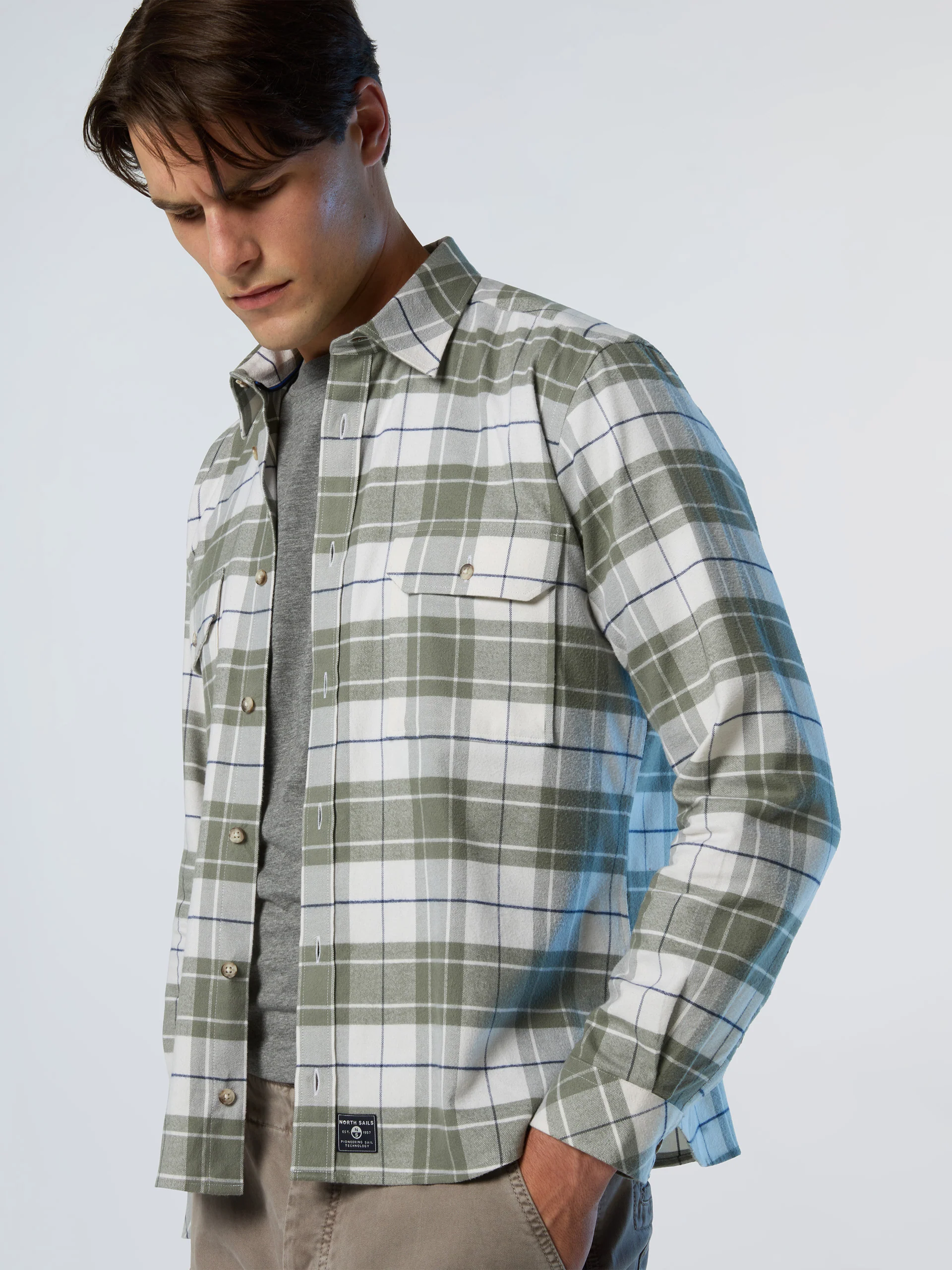 Checked flannel shirt - Image 2