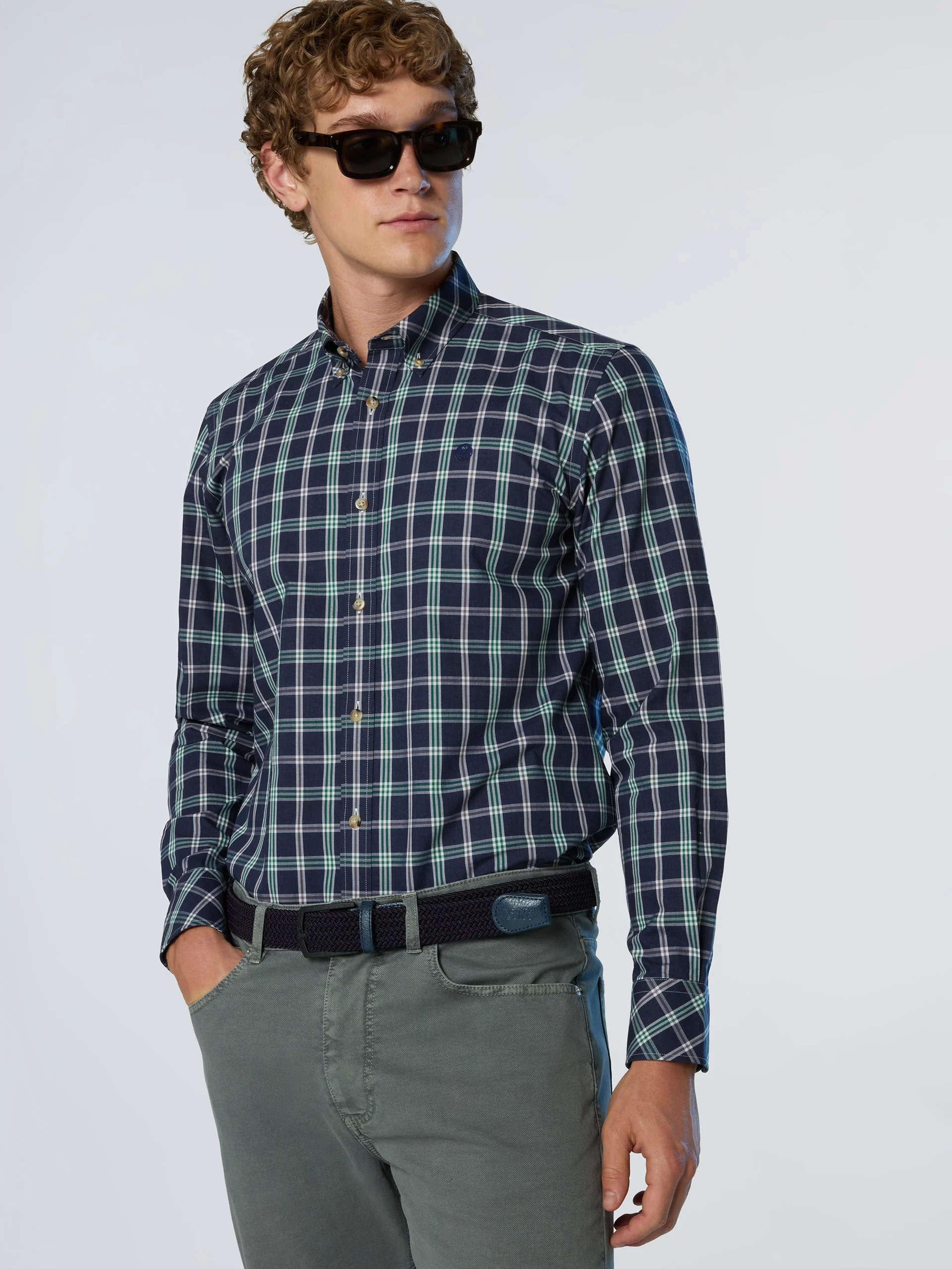 Checked poplin shirt - Image 2