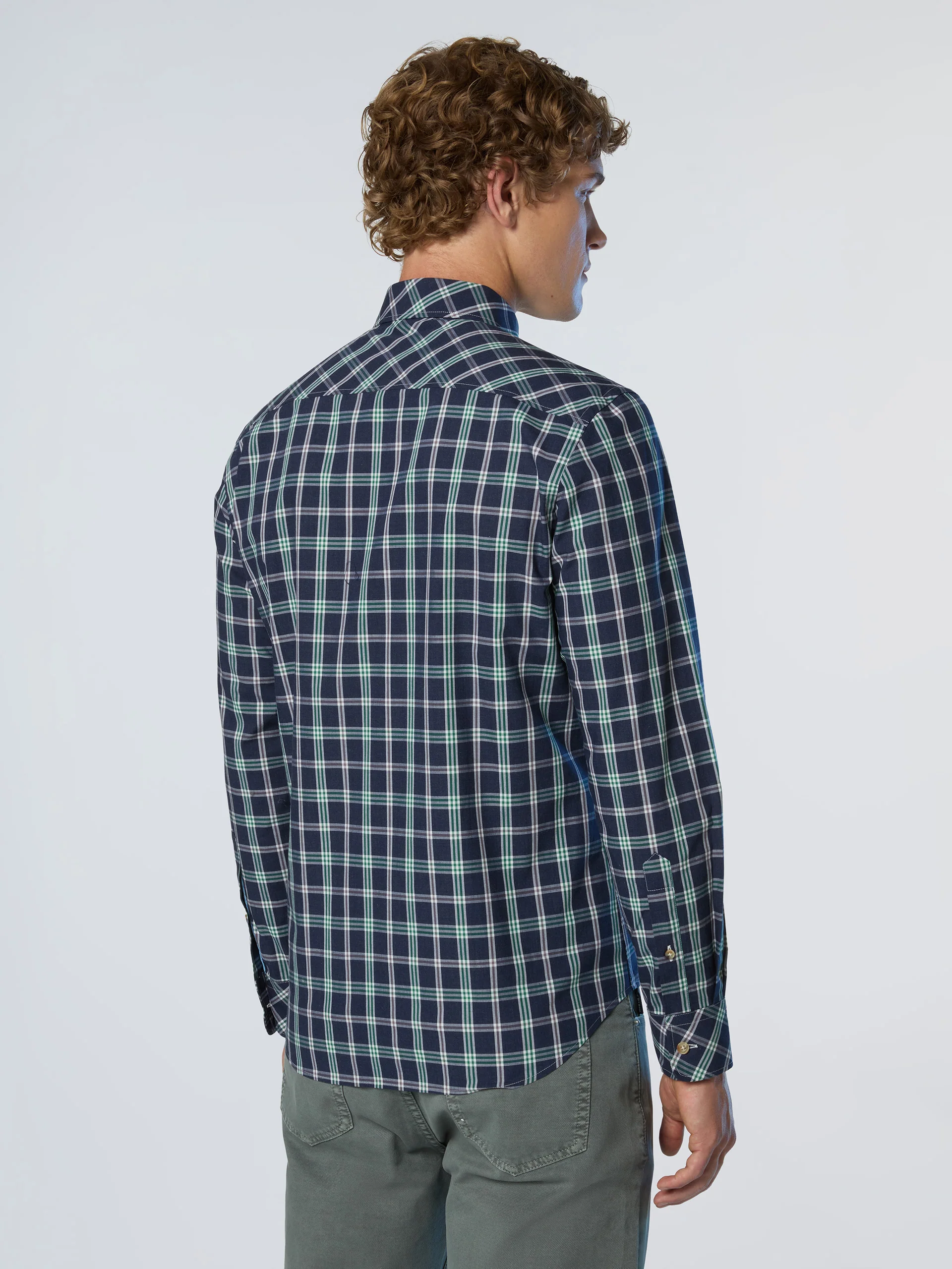 Checked poplin shirt - Image 4