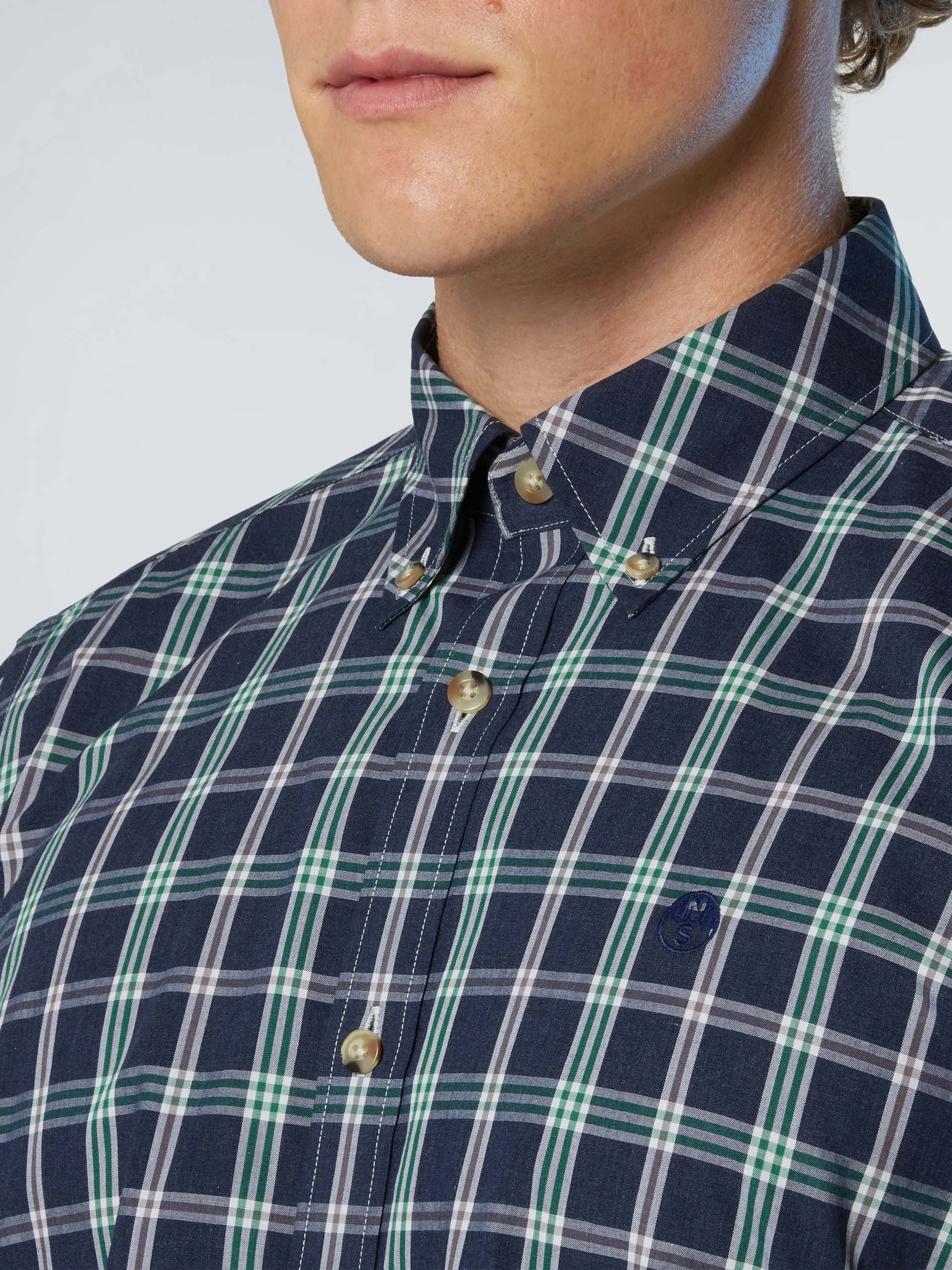 Checked poplin shirt - Image 6