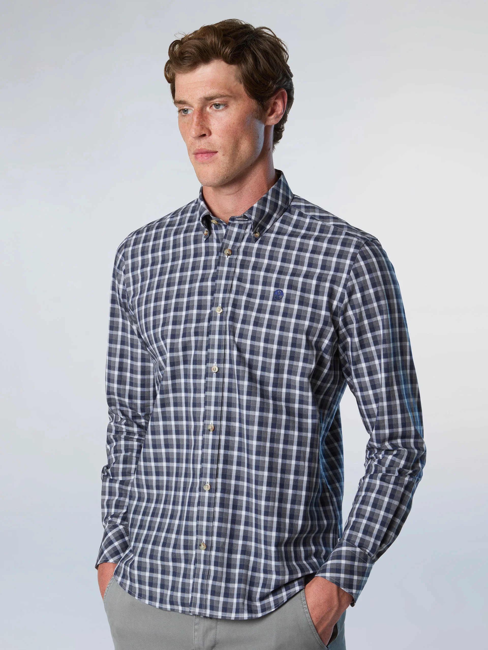 Checked poplin shirt - Image 7