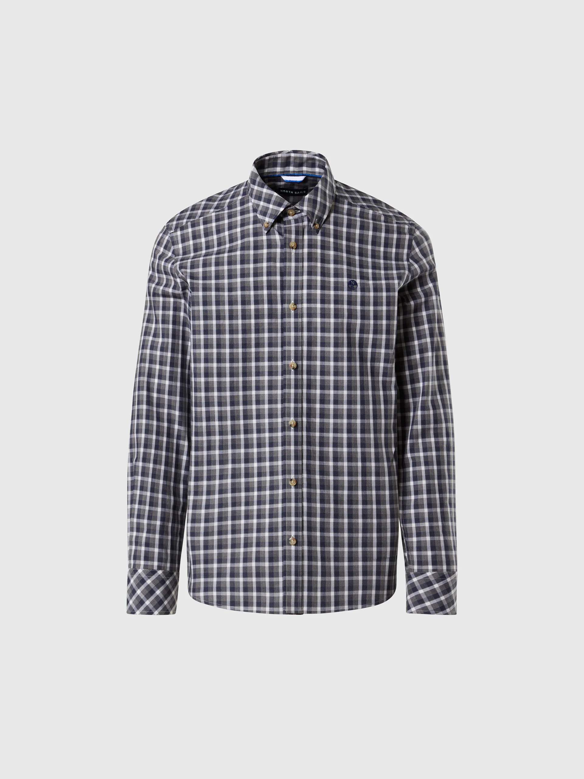 Checked poplin shirt - Image 9