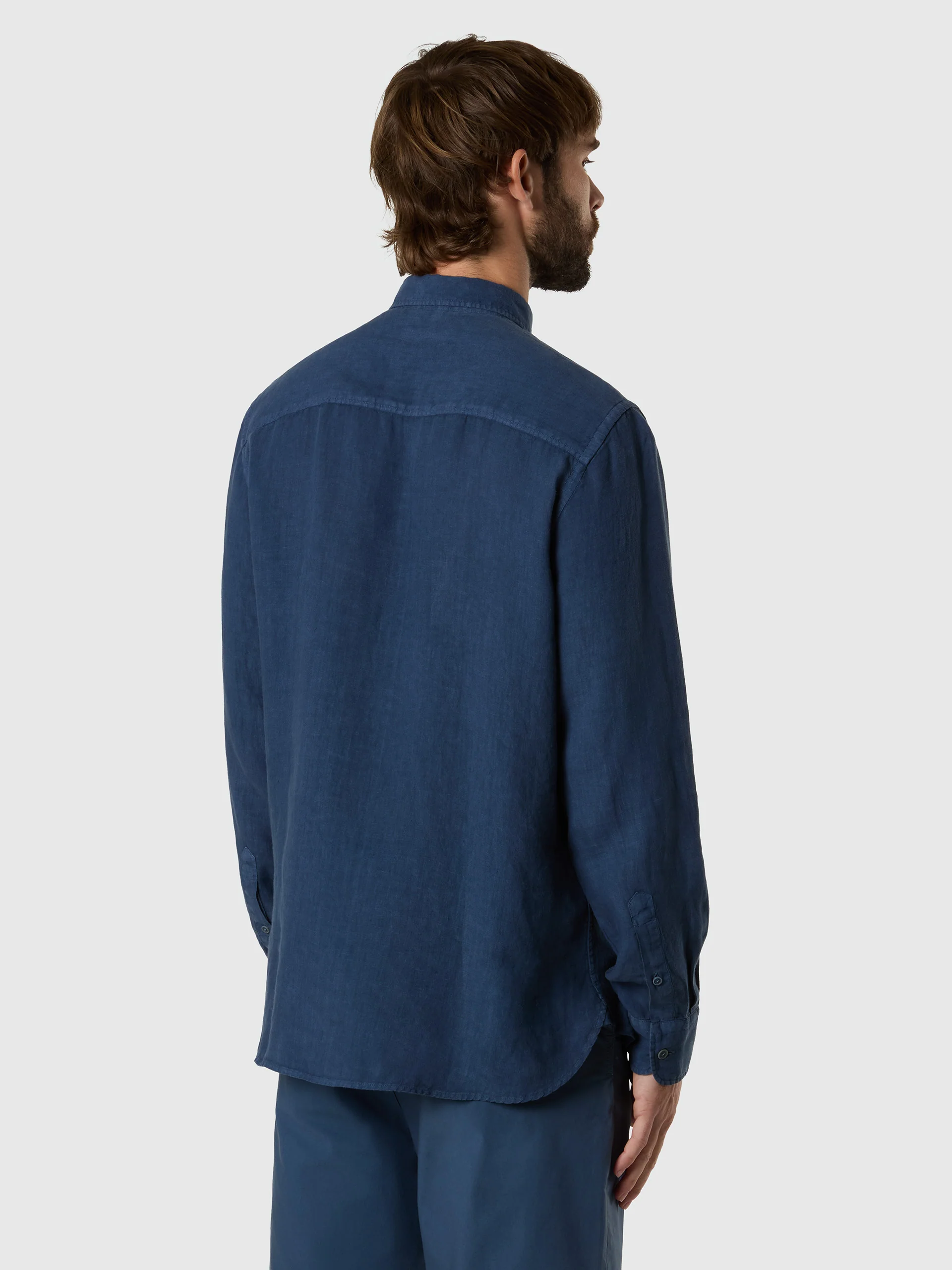 Garment-dyed linen shirt - Image 16