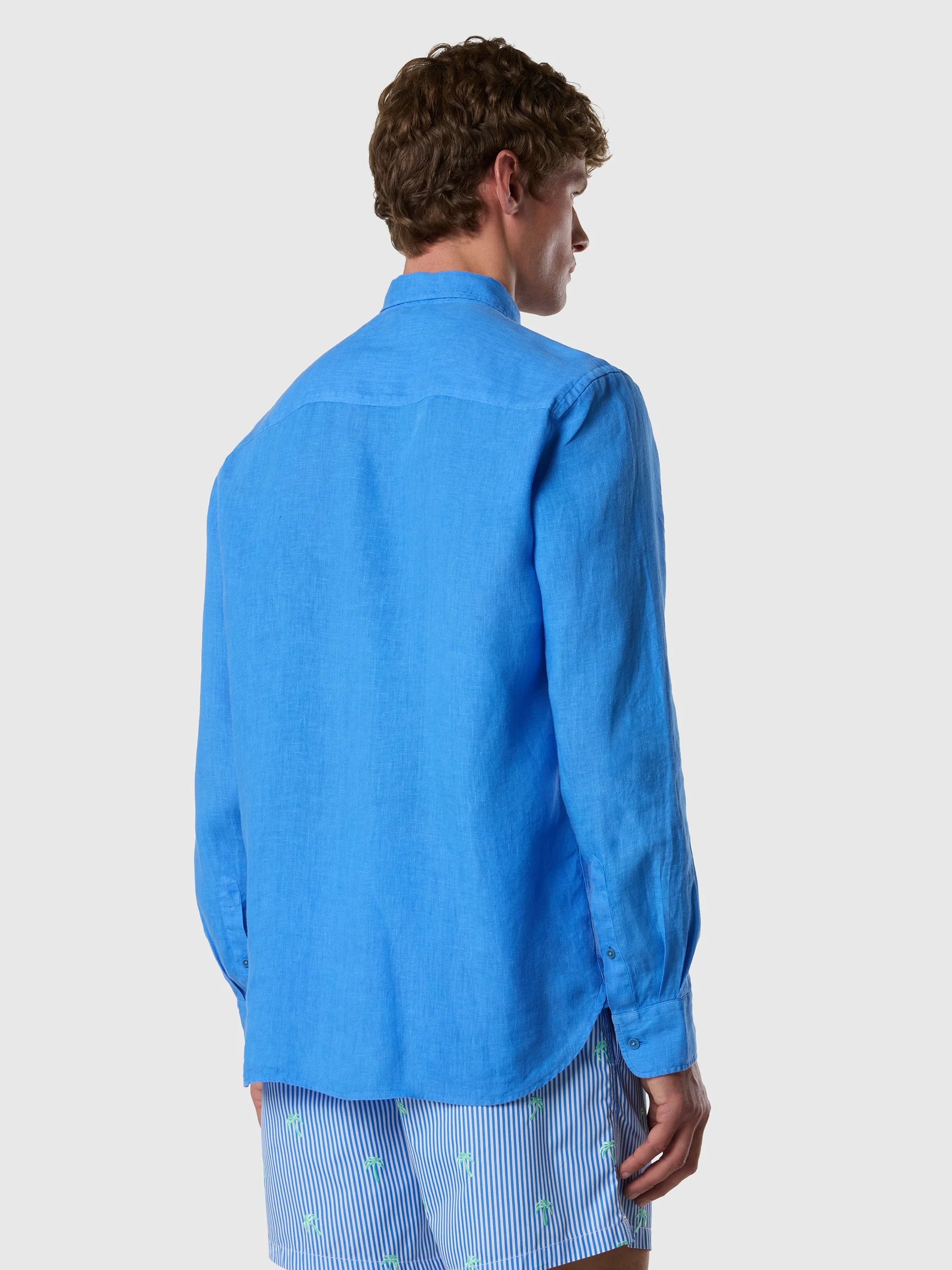 Garment-dyed linen shirt - Image 22