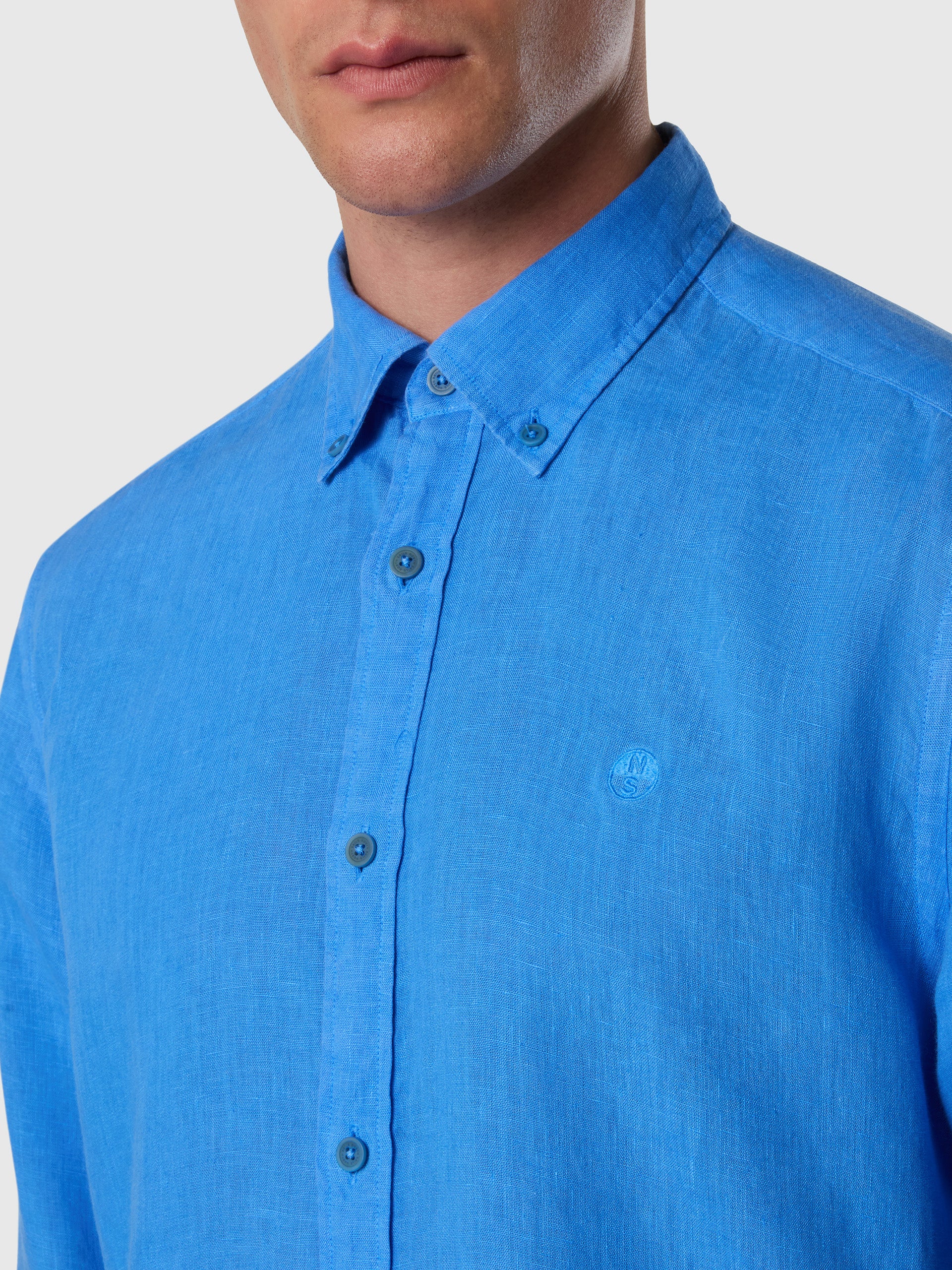 Garment-dyed linen shirt - Image 24