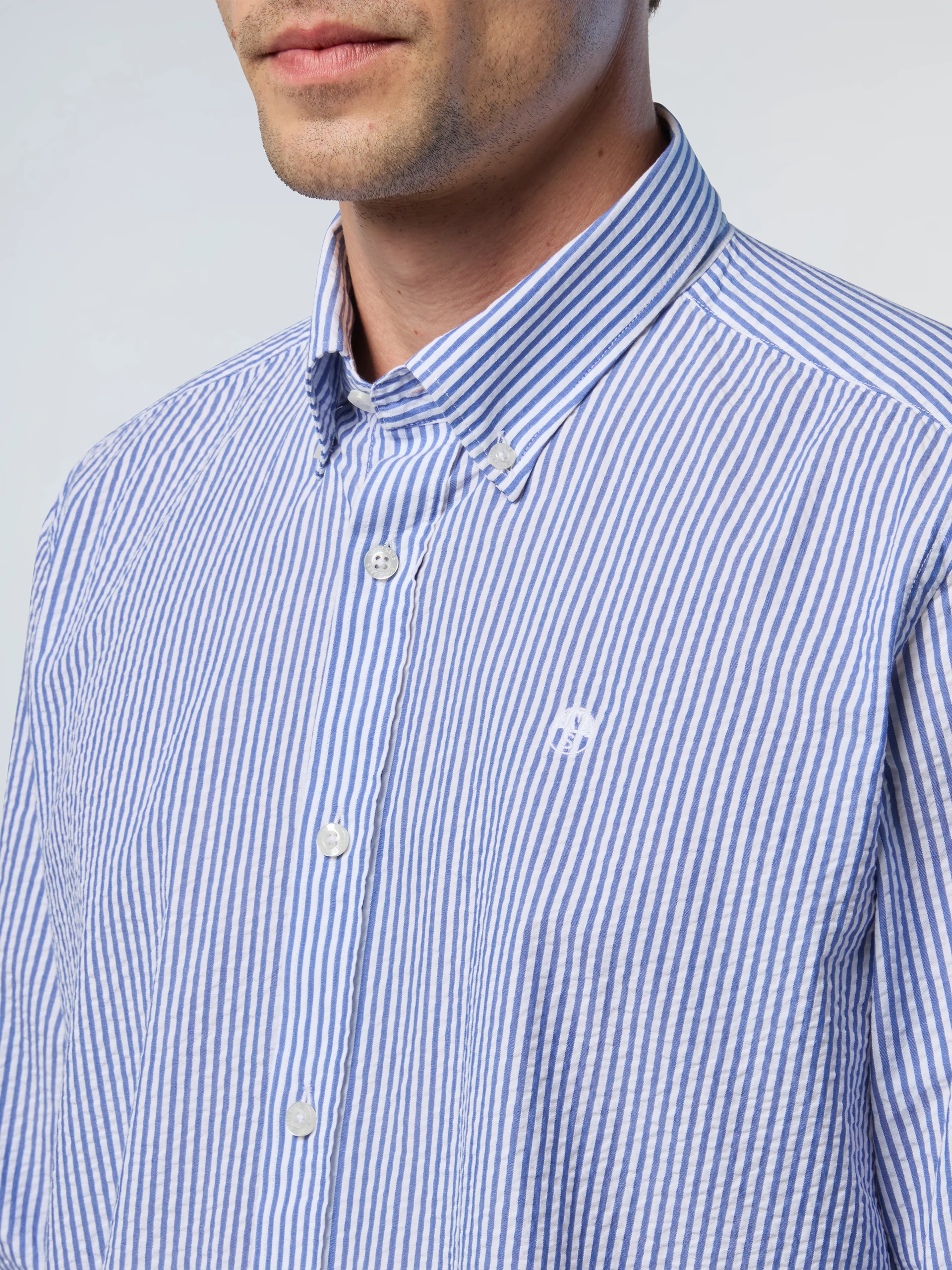 Striped seersucker shirt - Image 6