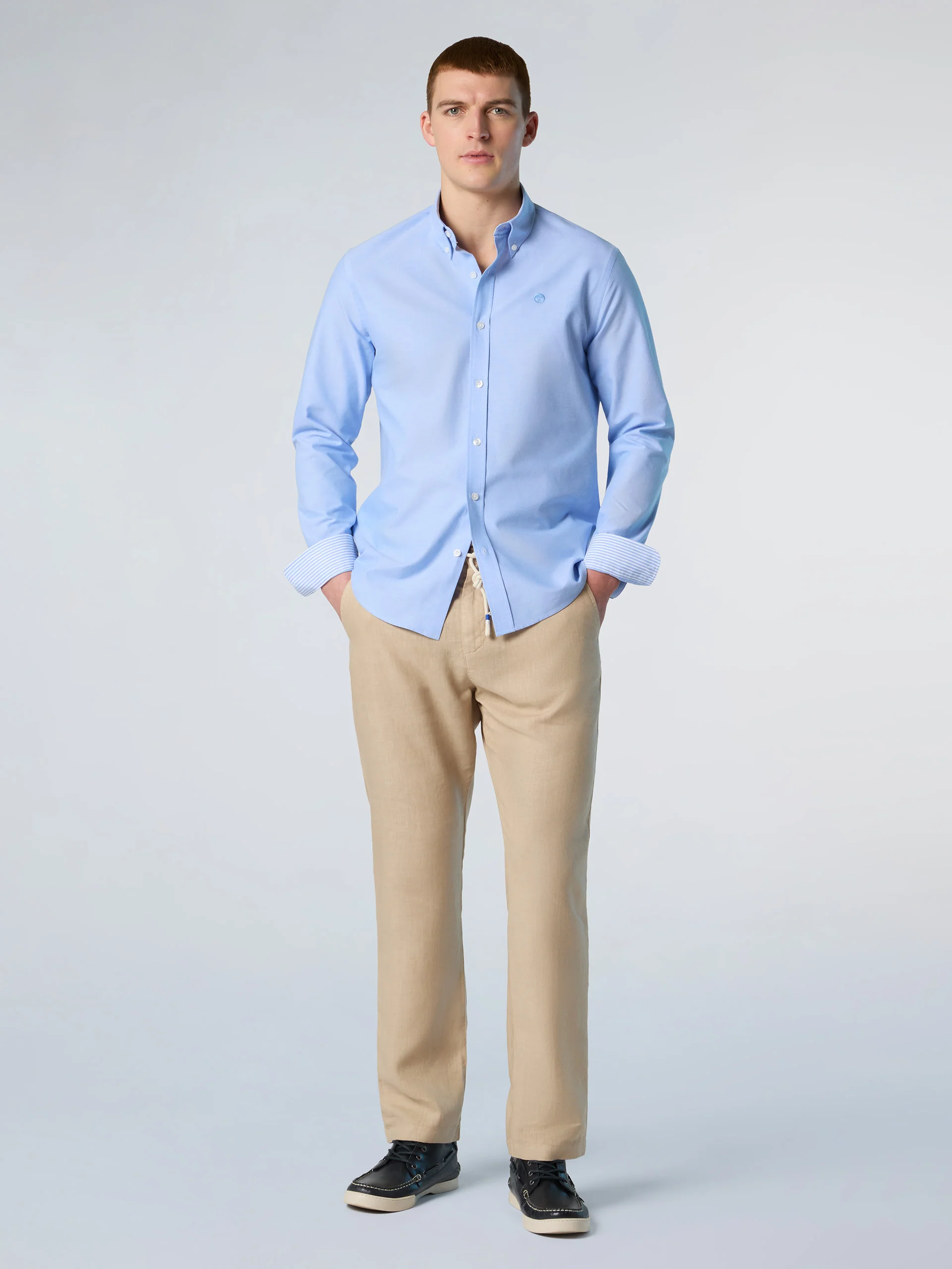 Oxford shirt with embroidered logo - Image 11