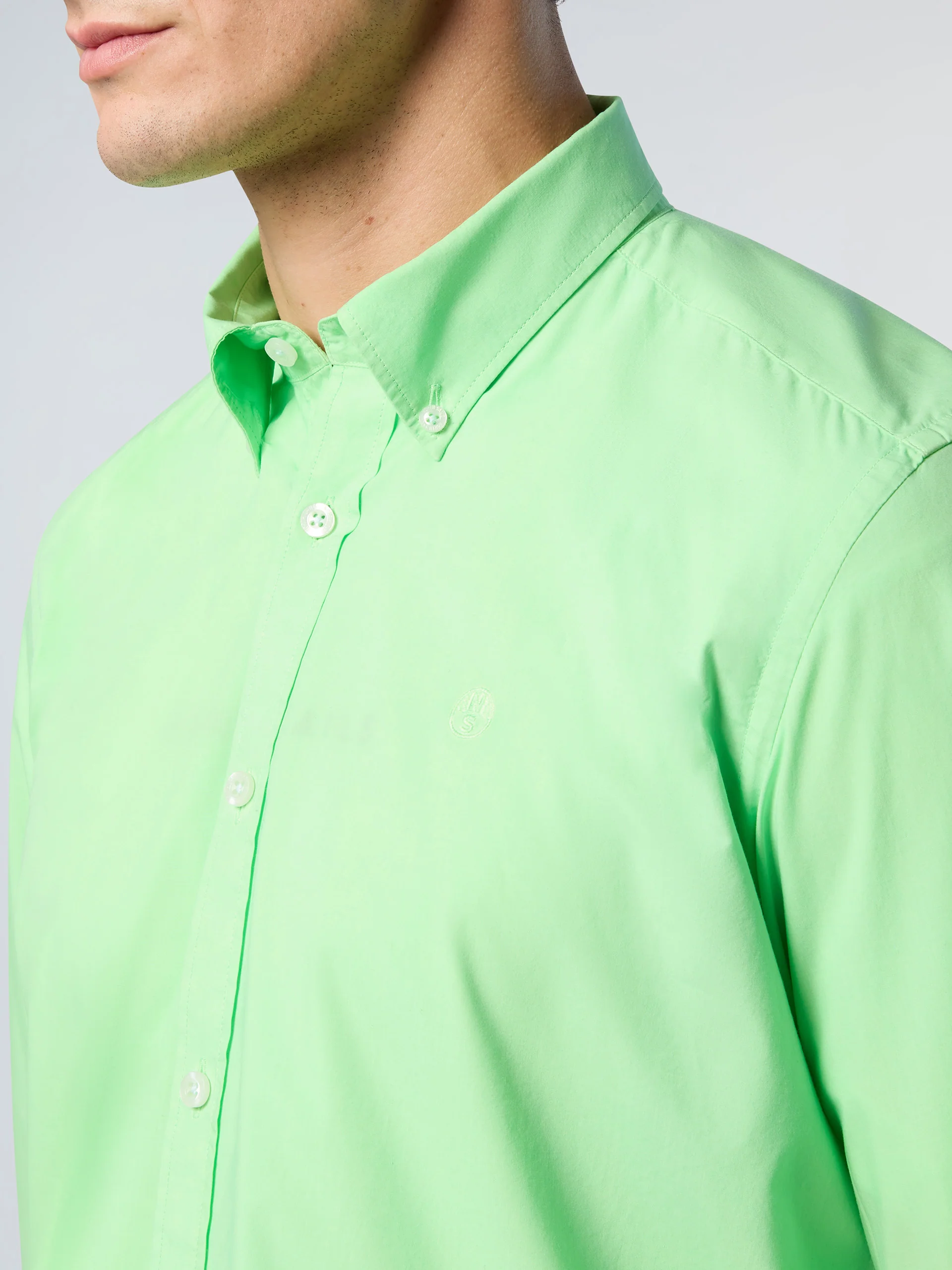 Poplin shirt with corozo buttons - Image 6