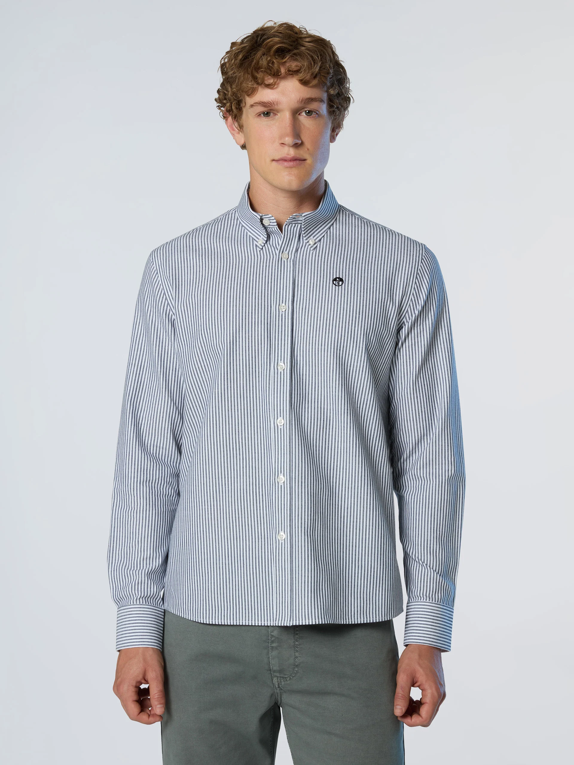 Striped Oxford shirt - Image 7